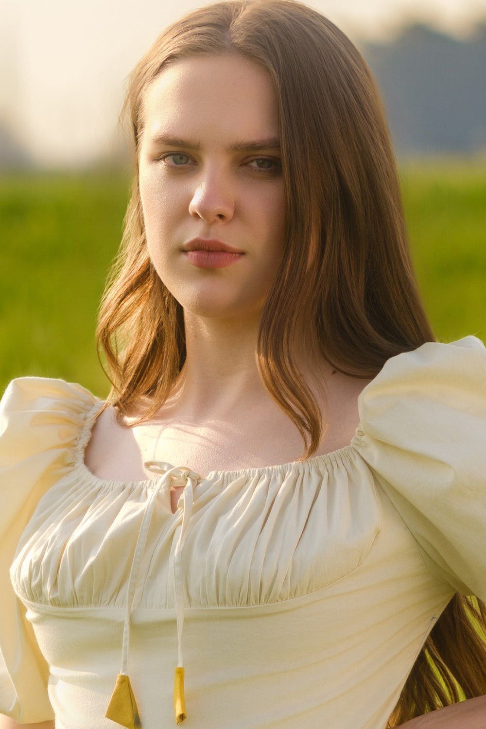 Yellow Meadow Midi Dress