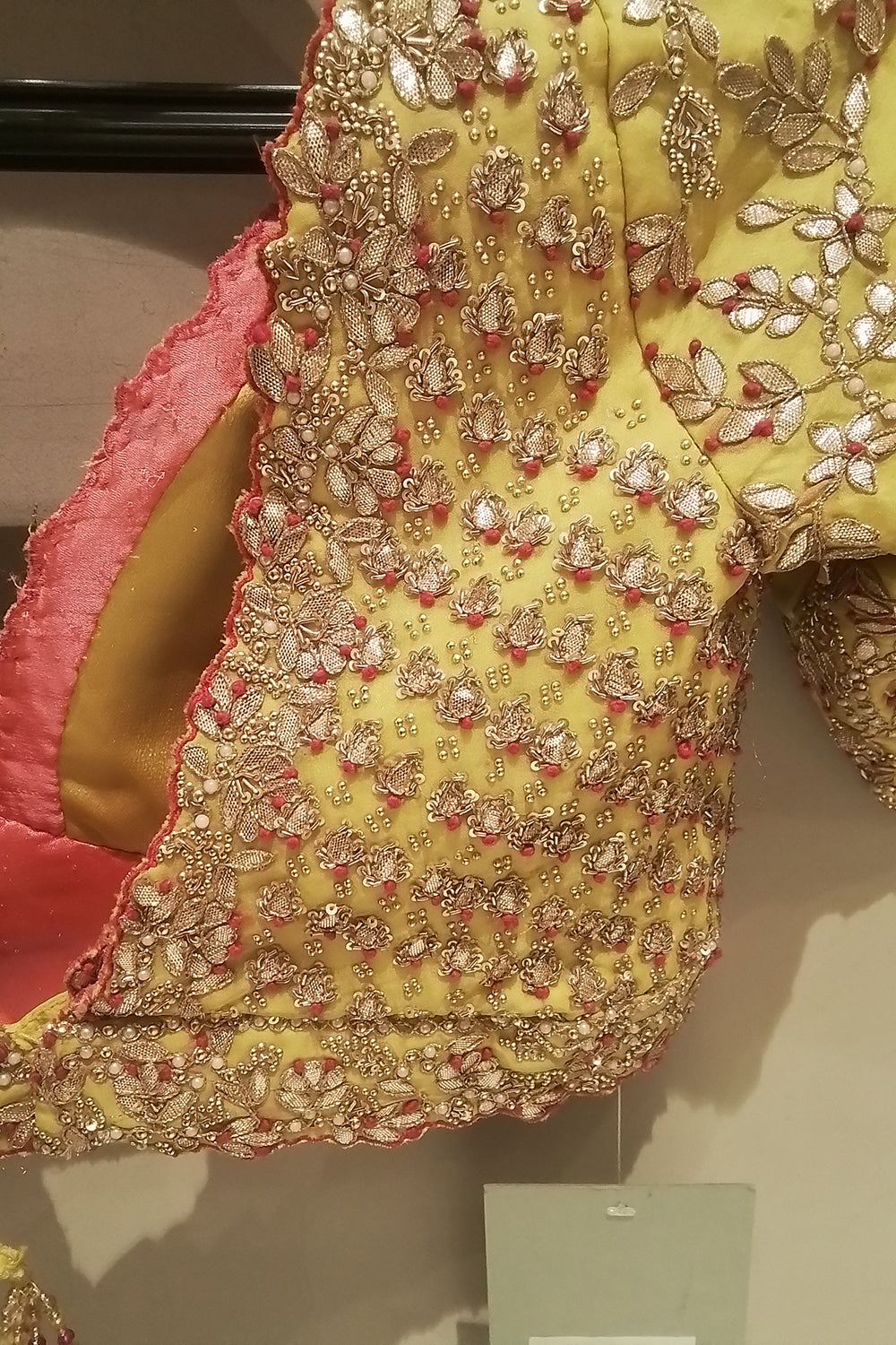 Yellow Organza Saree