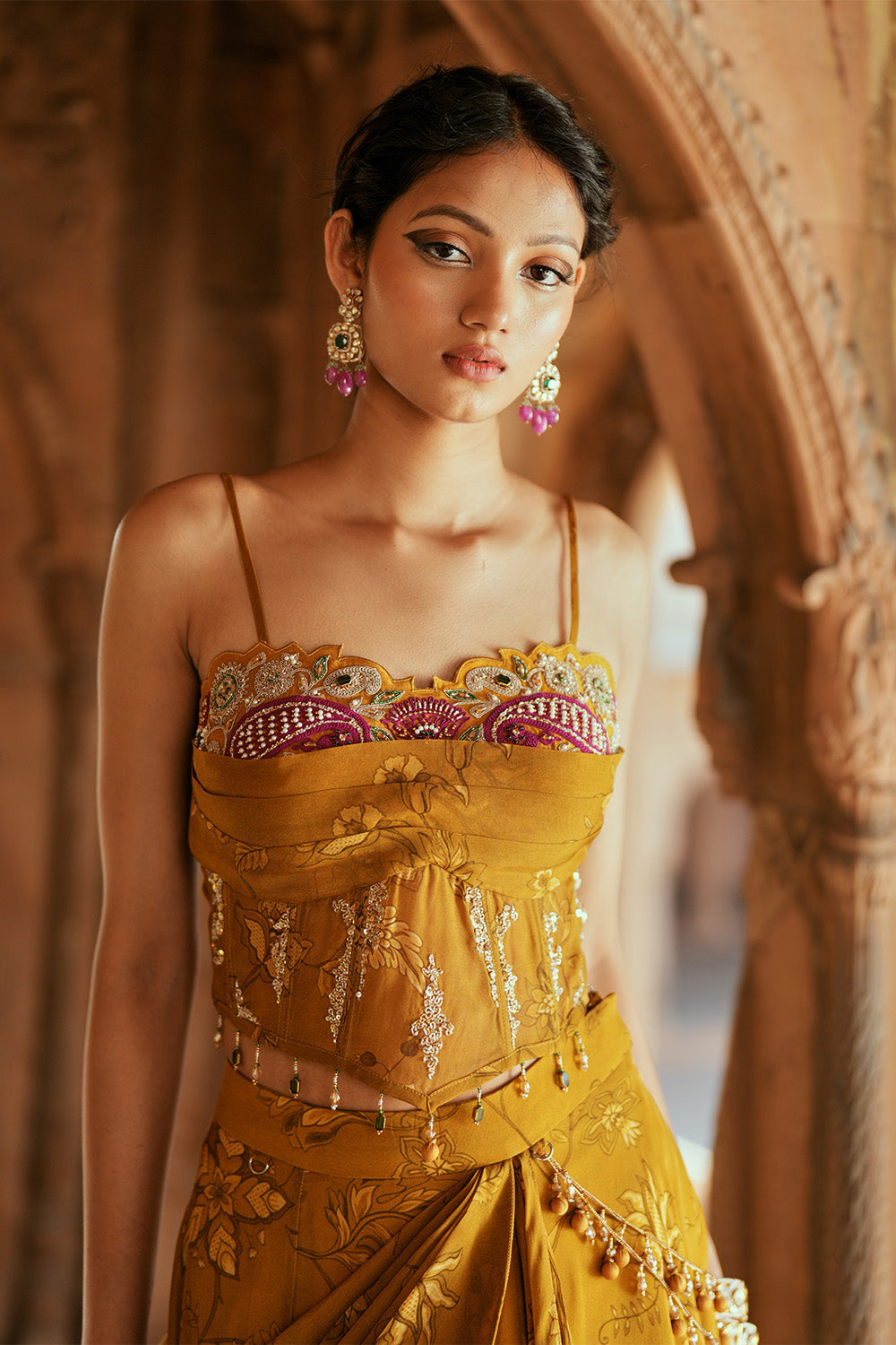 Zareen Drape Lehenga Set