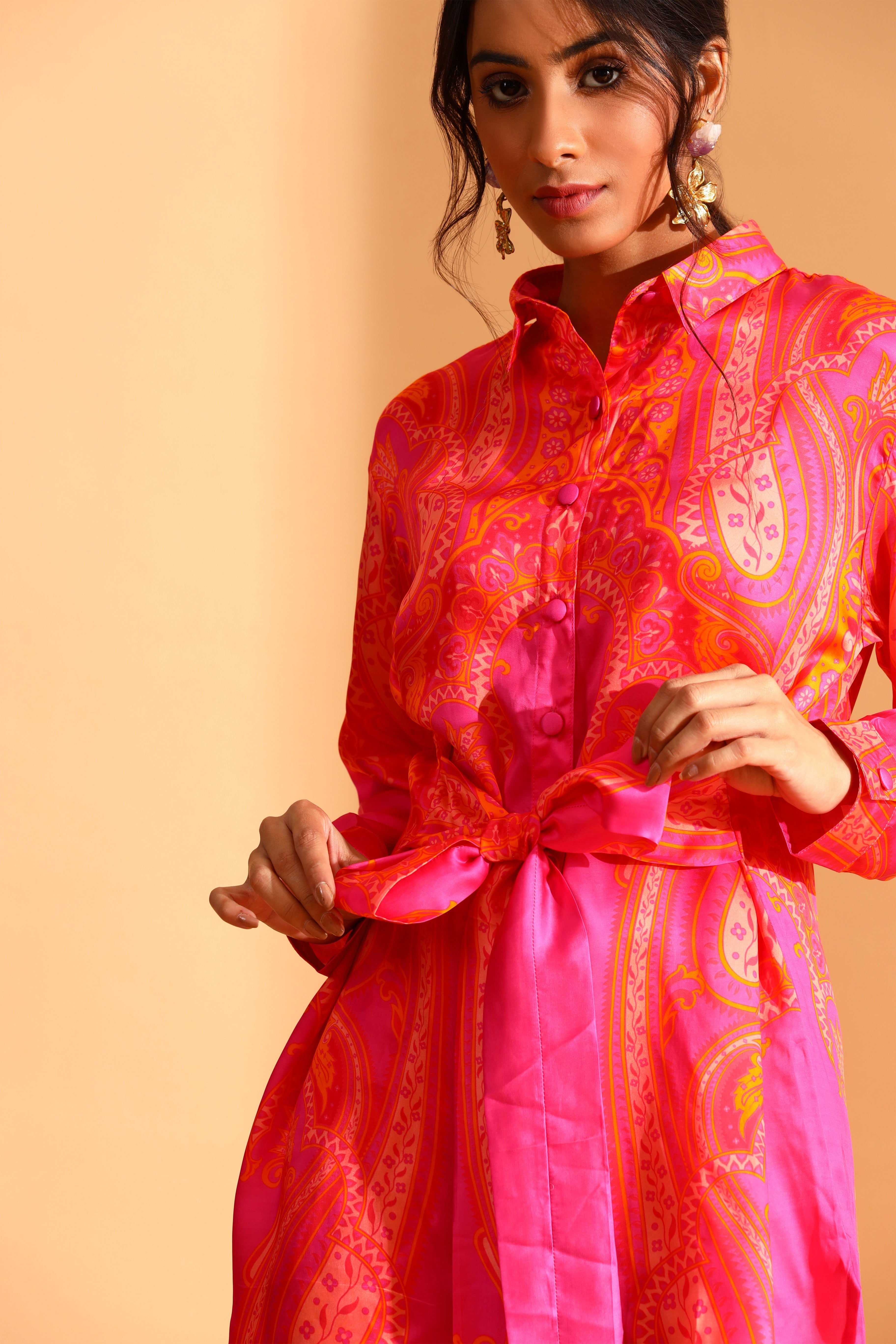Moh India - Redbud Tunic & Trousers Co-ords Set