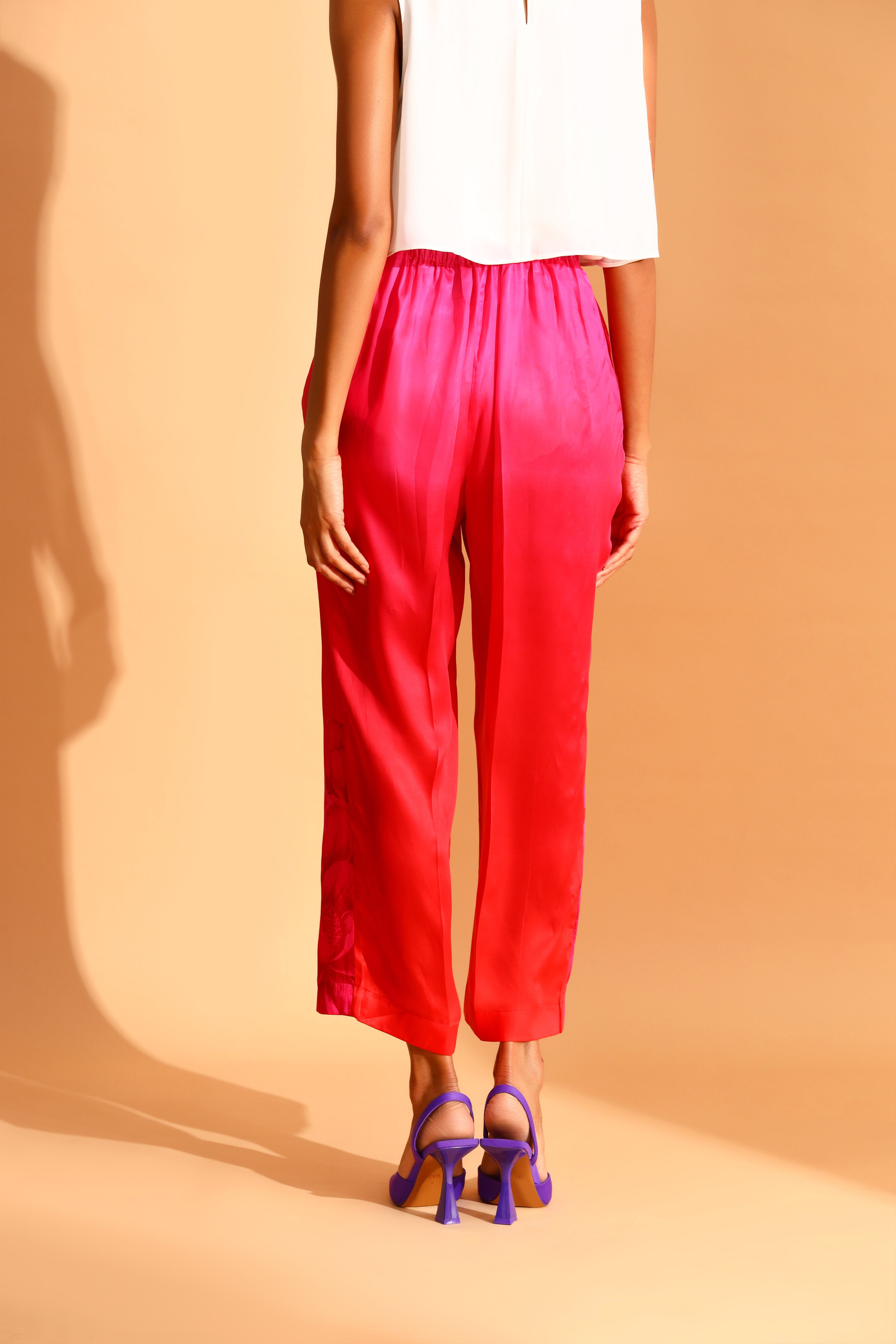 Moh India - Gul One Shoulder Tunic & Trousers Co-ords Set