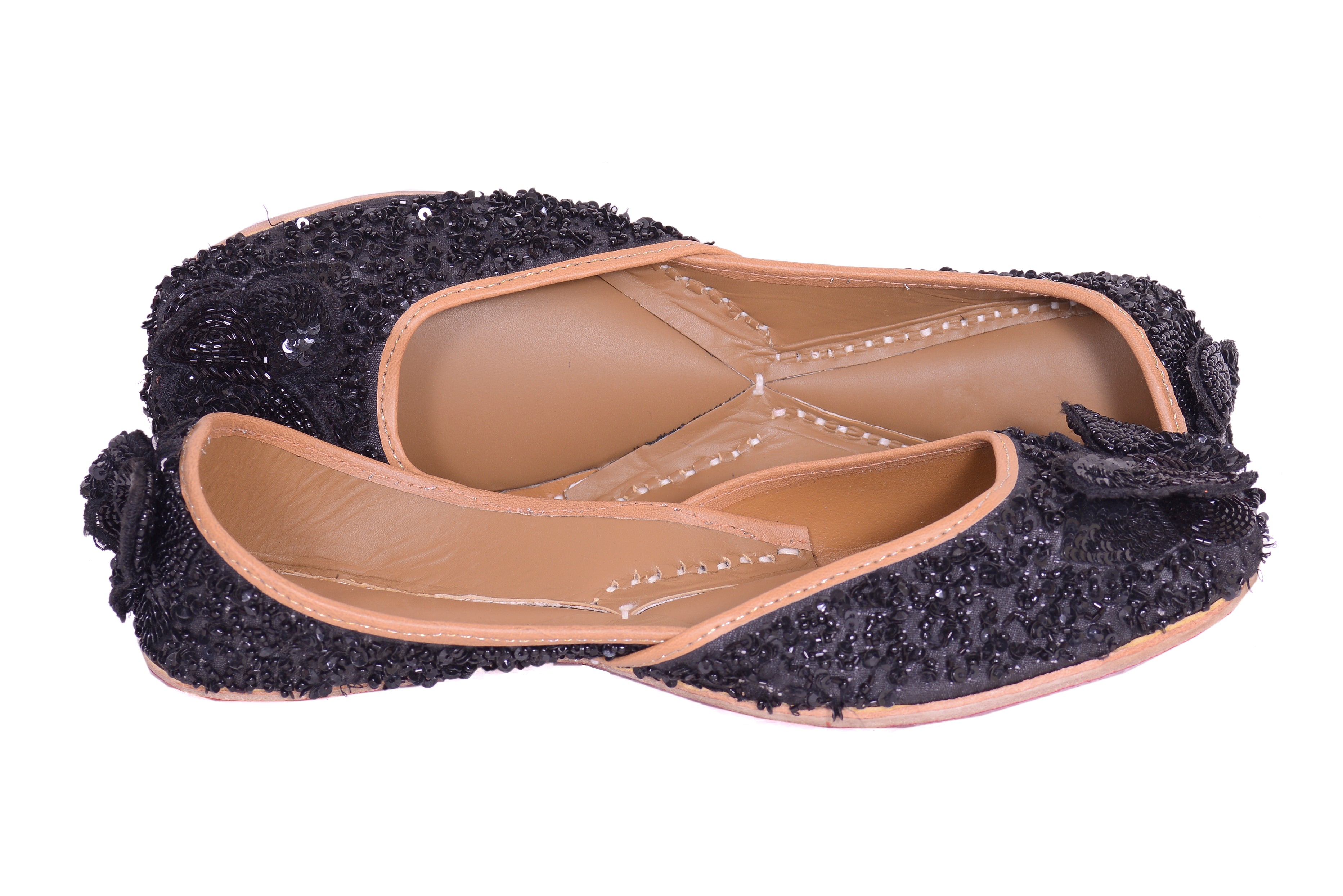 5 Elements by Radhika Gupta - Black Butterfly Jutti