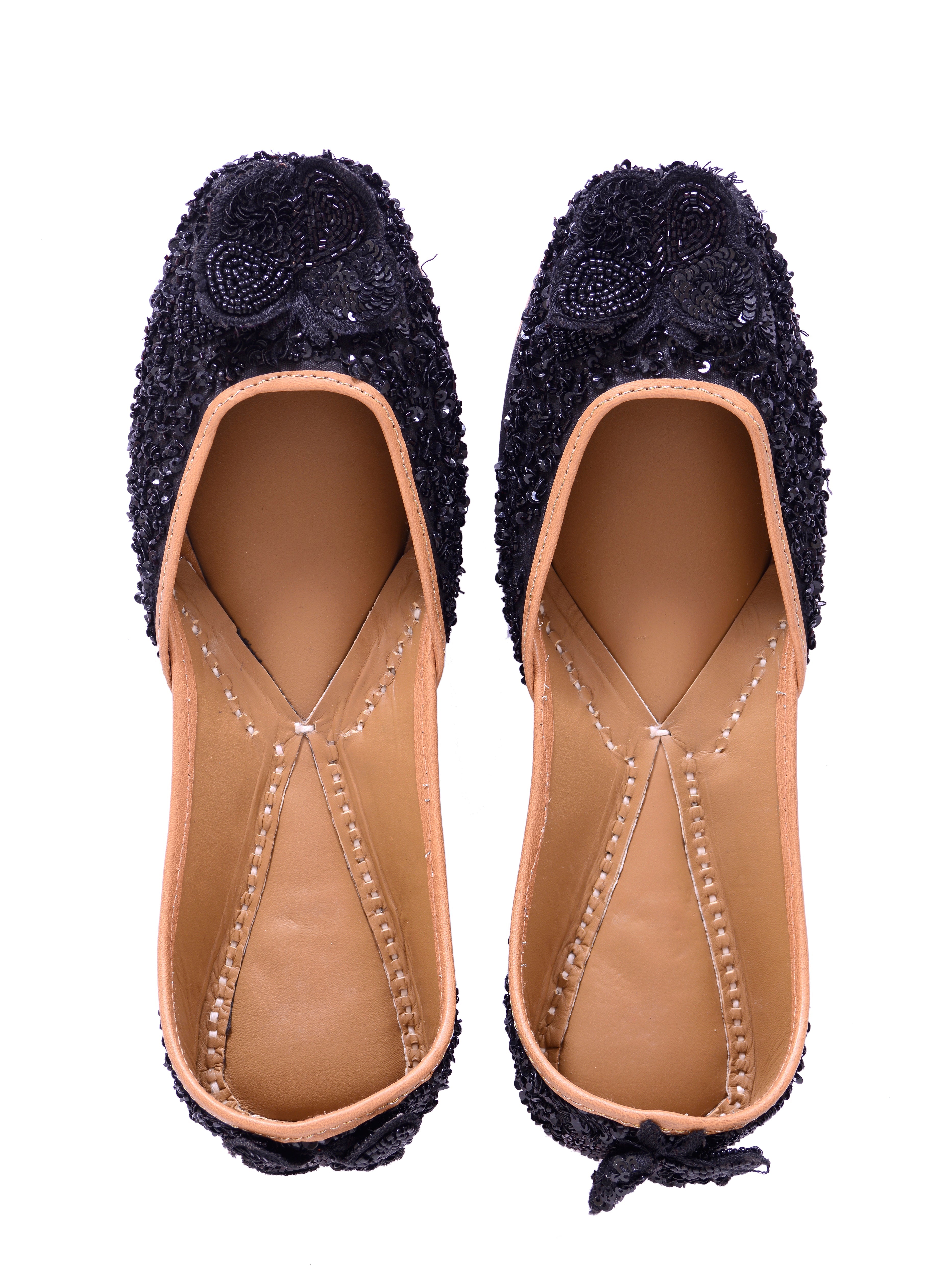 5 Elements by Radhika Gupta - Black Butterfly Jutti