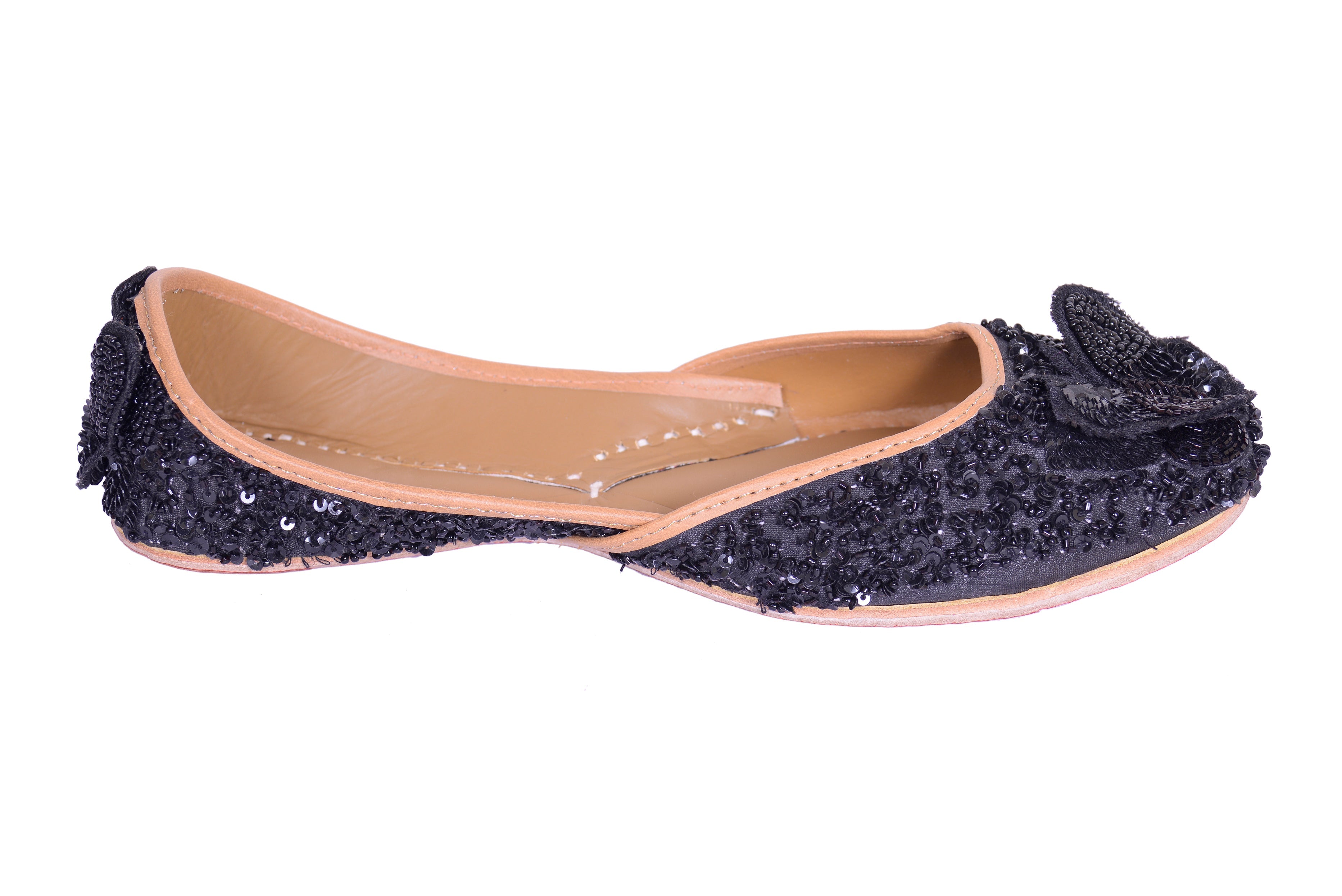 5 Elements by Radhika Gupta - Black Butterfly Jutti