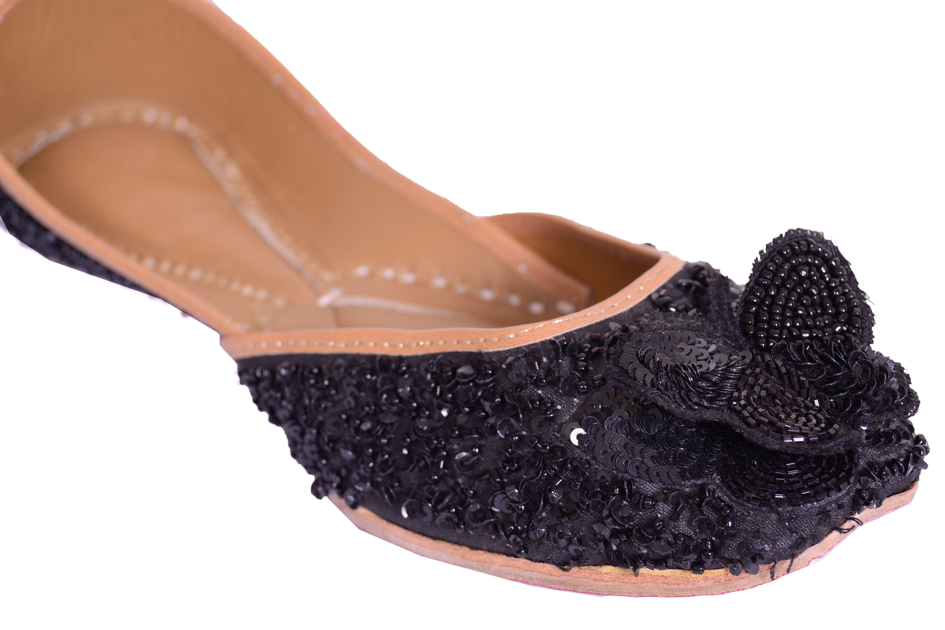 5 Elements by Radhika Gupta - Black Butterfly Jutti