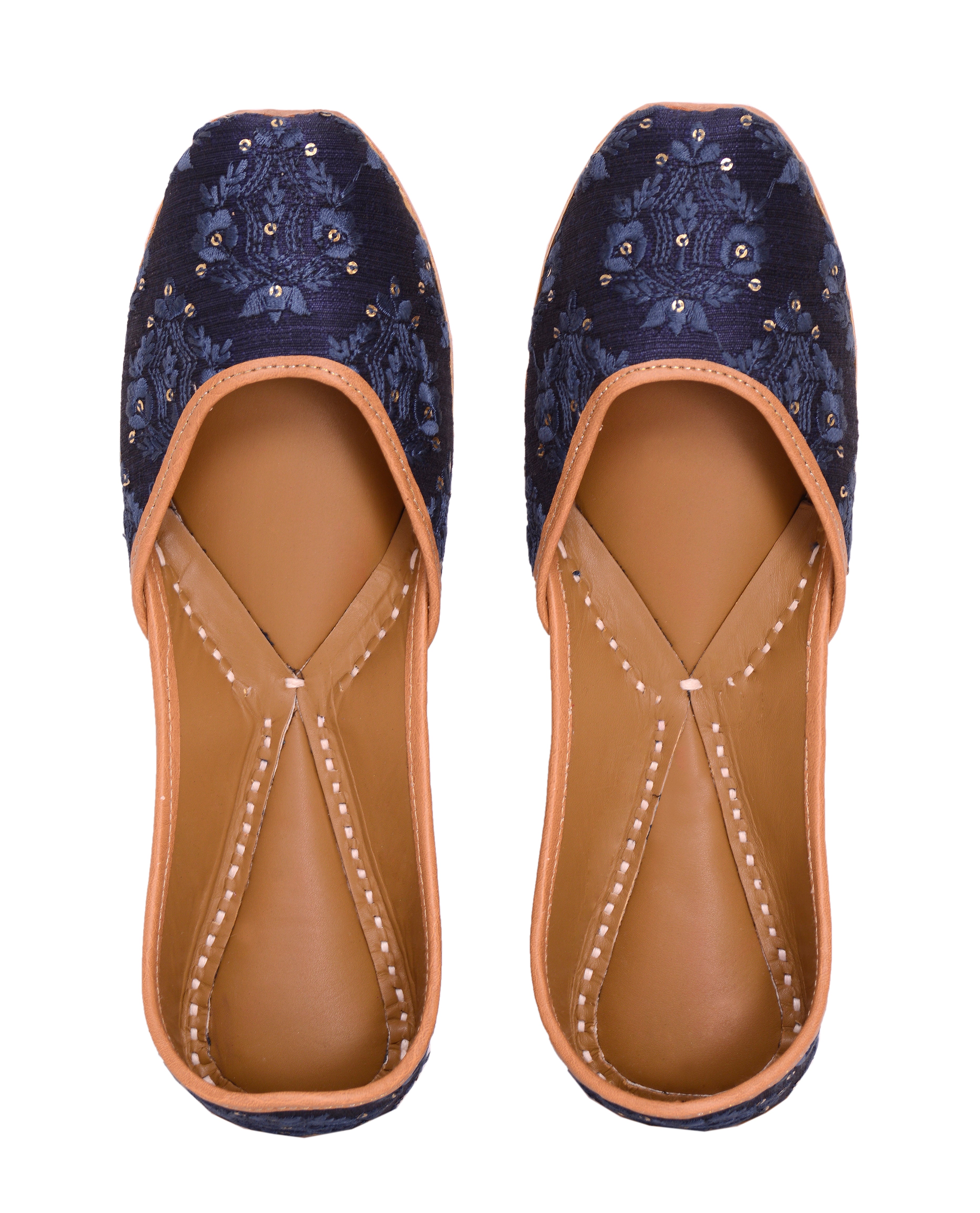 5 Elements by Radhika Gupta - Nightfall - Navy Blue Jutti