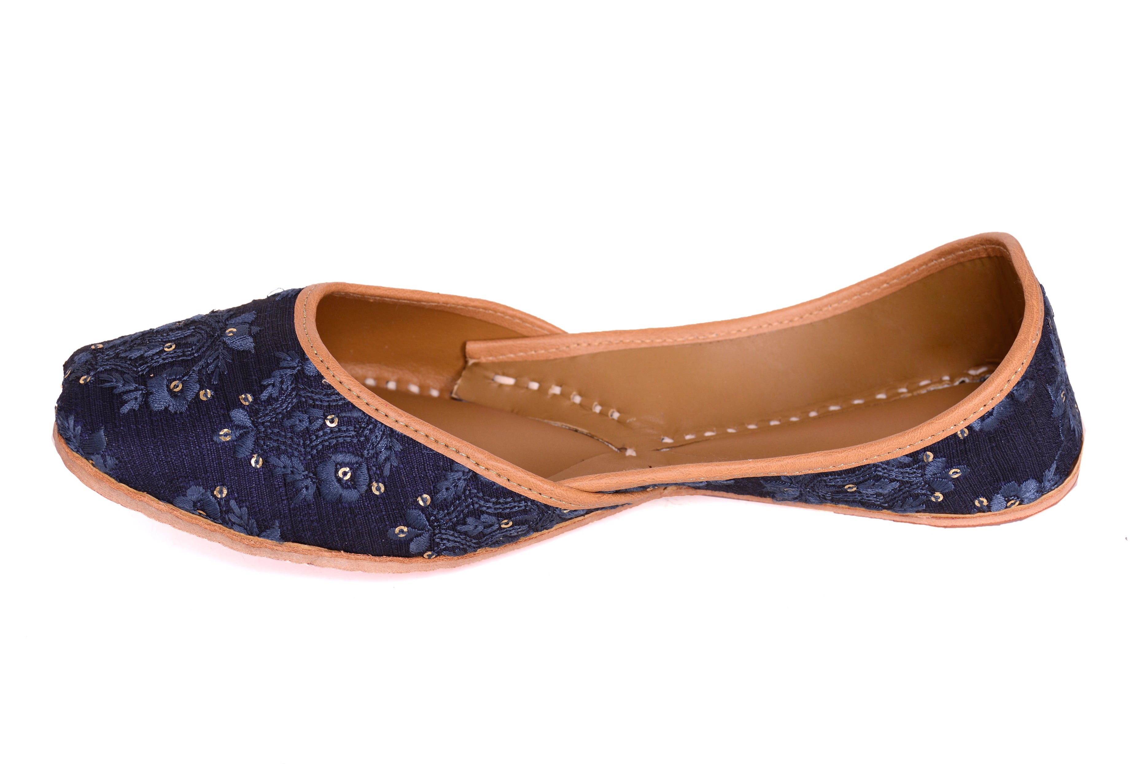 5 Elements by Radhika Gupta - Nightfall - Navy Blue Jutti