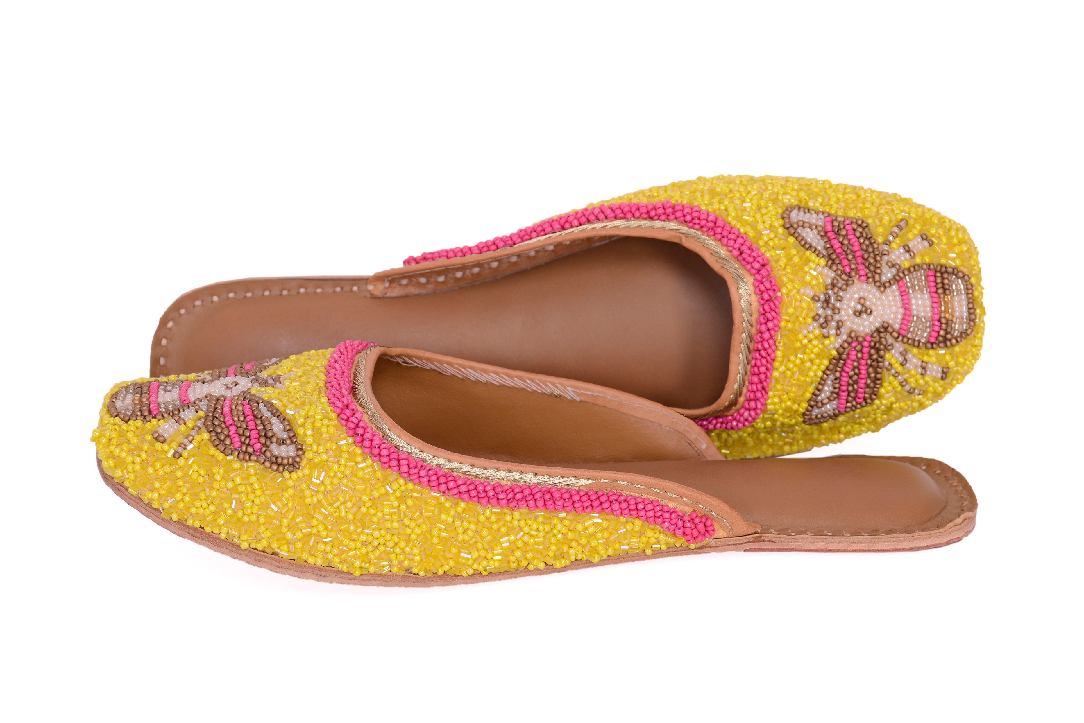 5 Elements by Radhika Gupta - Queenbee - Yellow Jutti