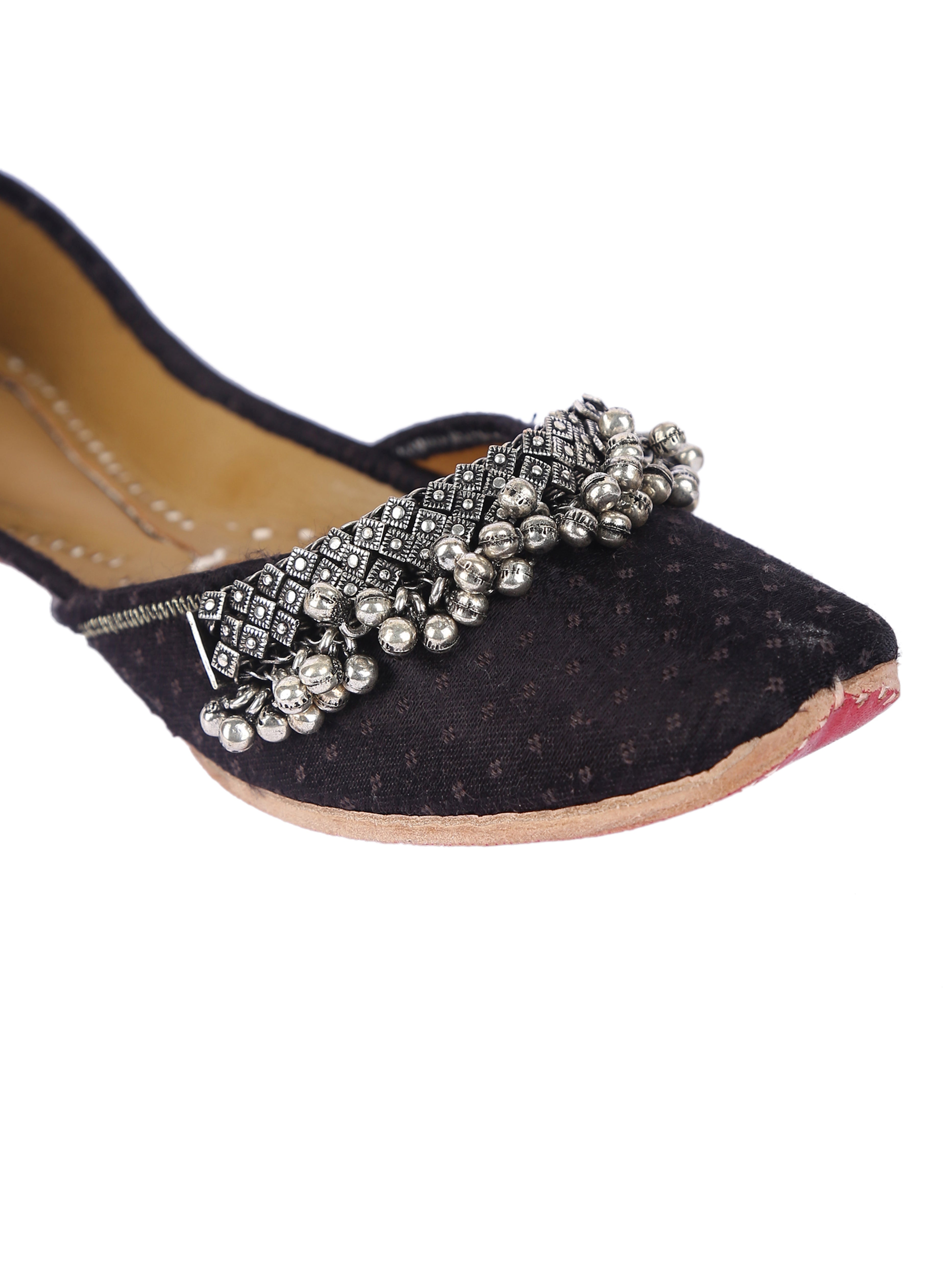 5 Elements by Radhika Gupta - Black Fetish Jutti