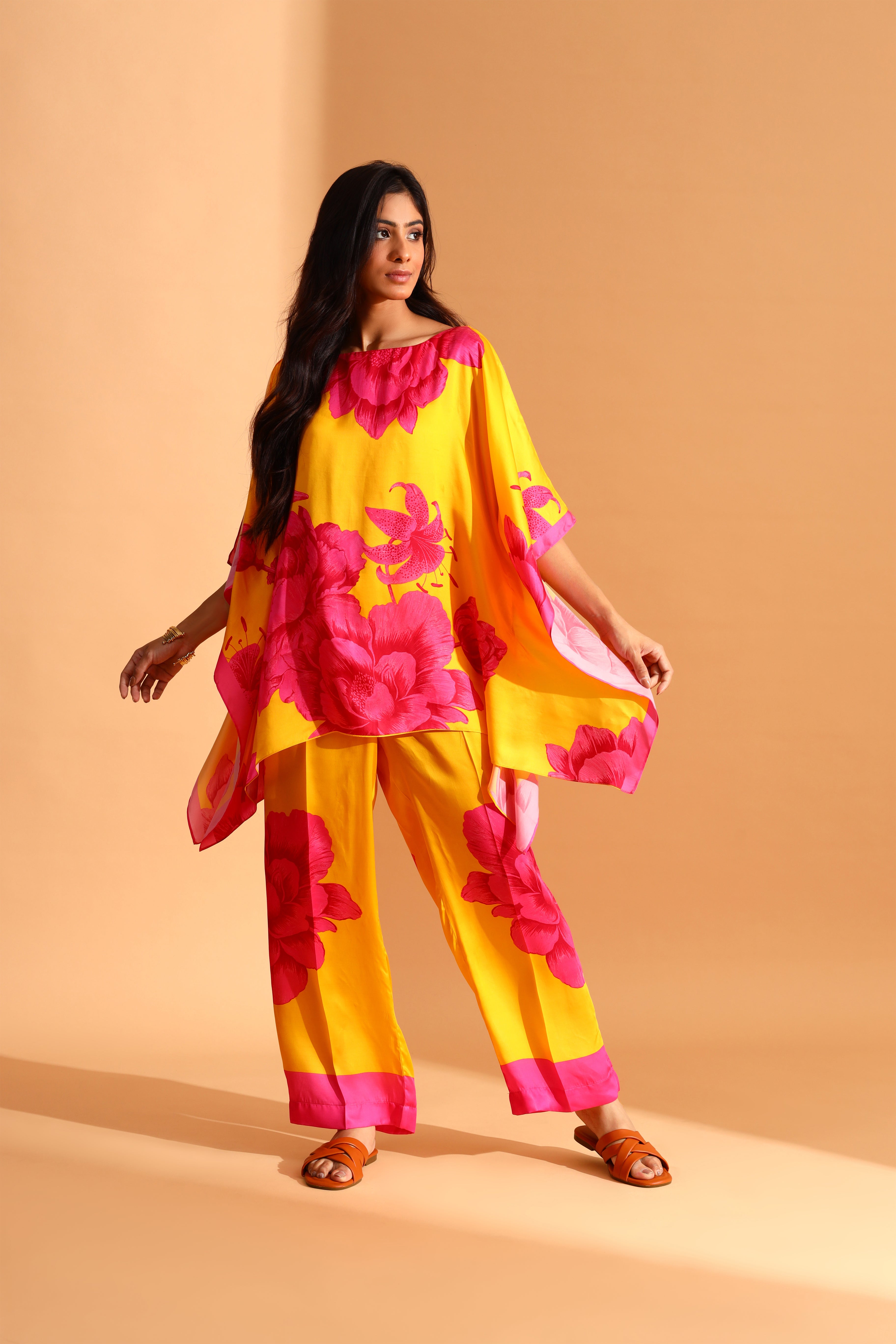 Moh India - Dandelion Dreams Kaftan & Trousers Co-ords Set
