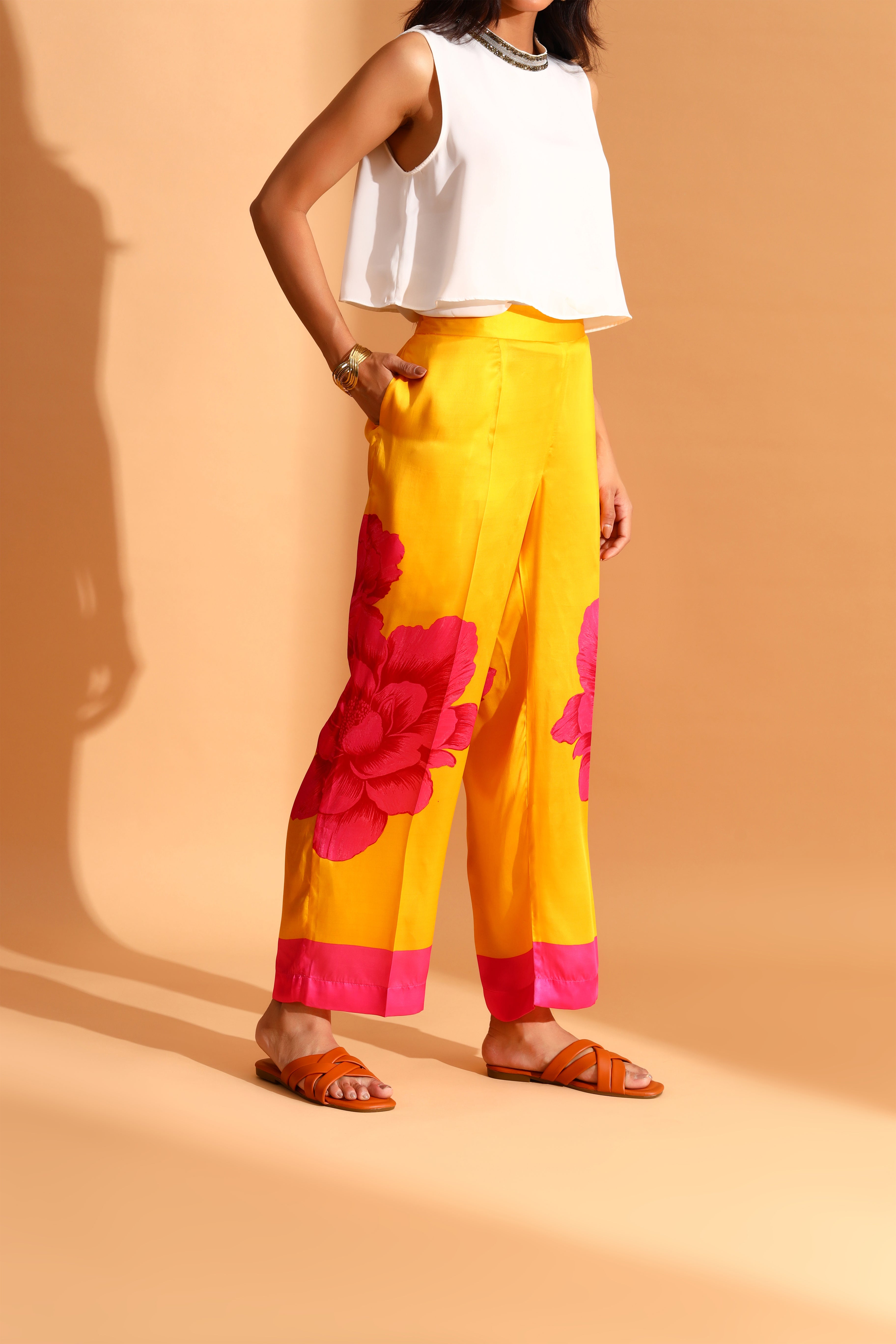 Moh India - Dandelion Dreams Kaftan & Trousers Co-ords Set