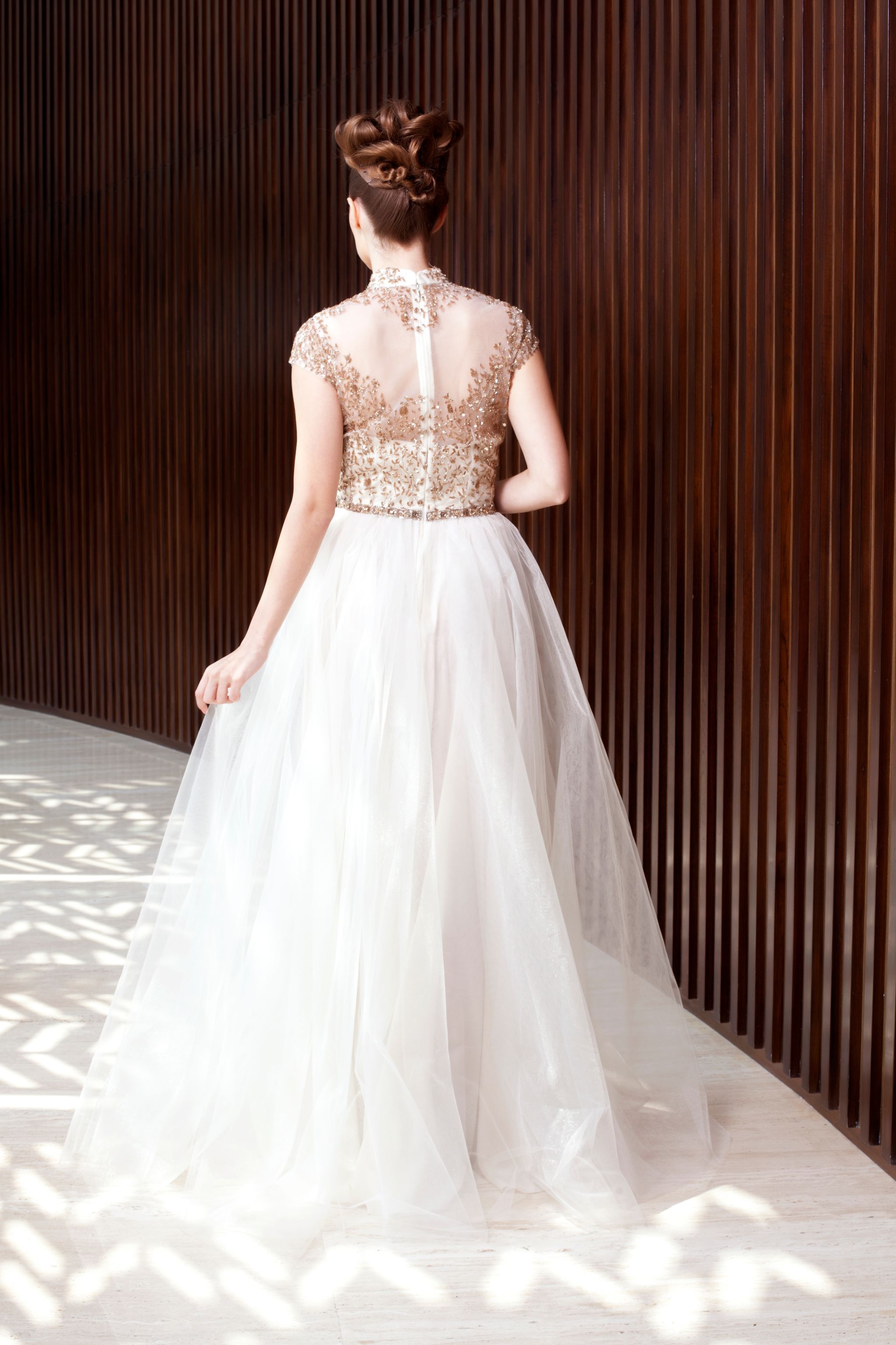 Amit GT - Intricate embroidered gown