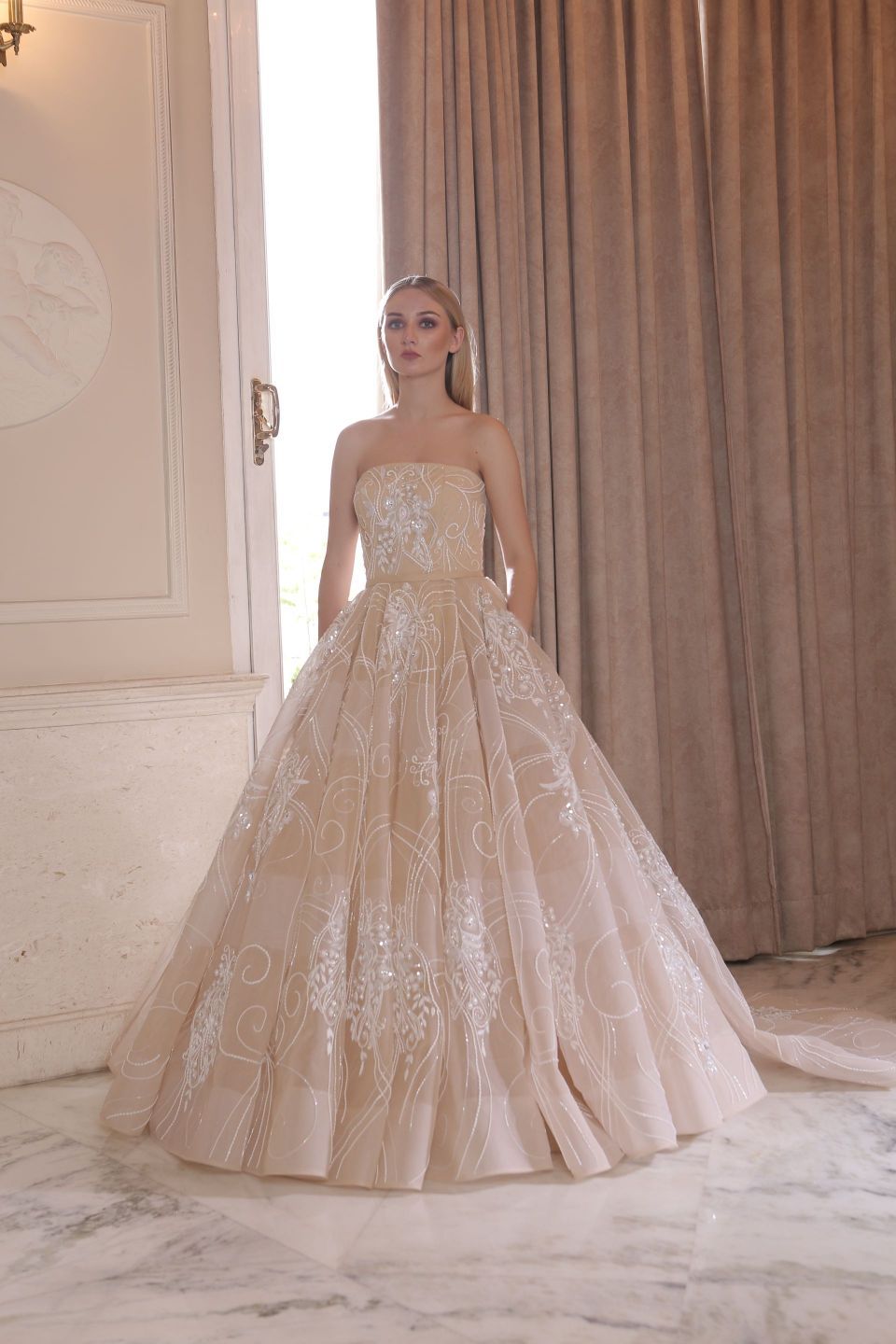 Amit GT - Beige bridal gown