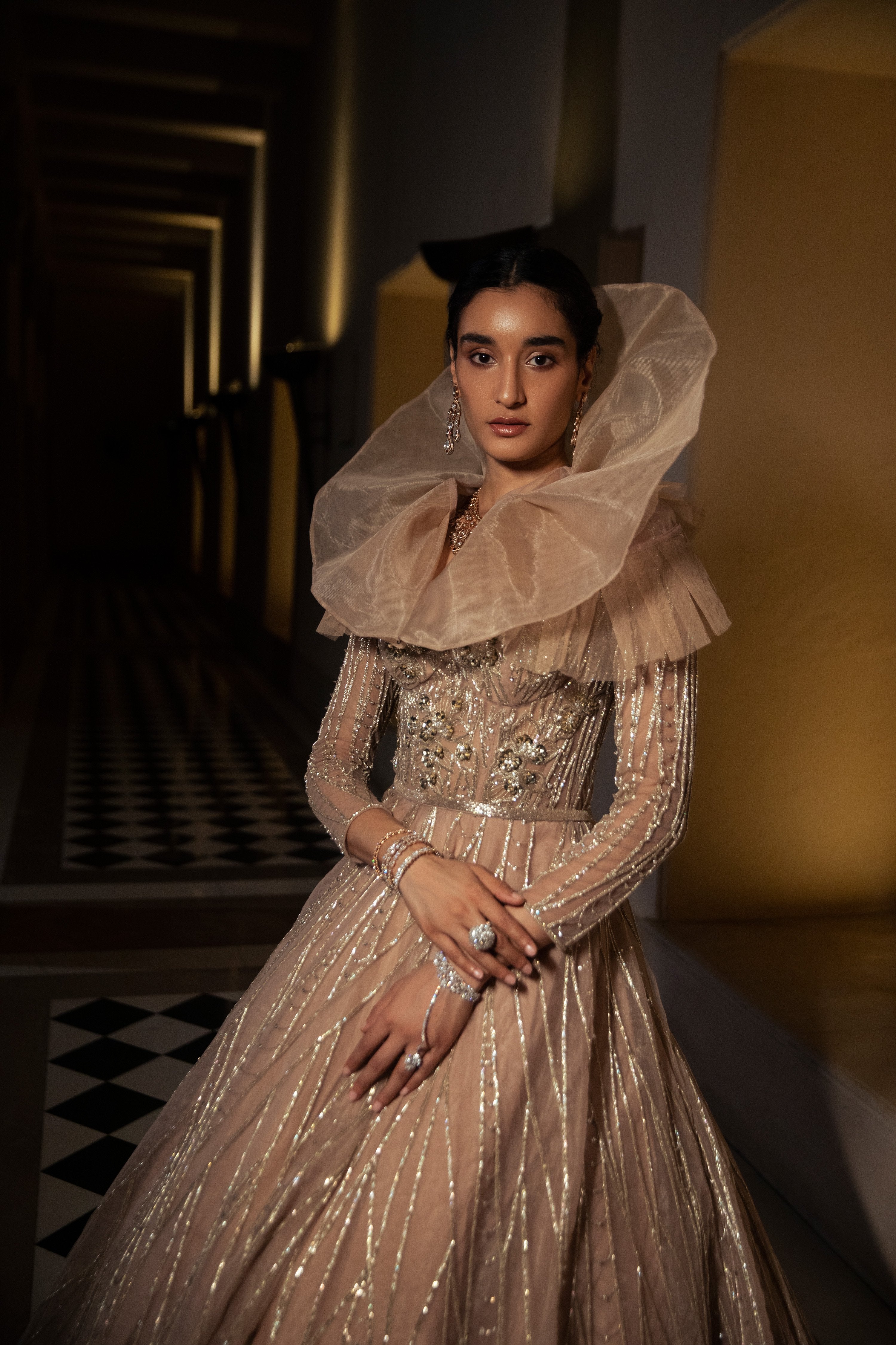 CY Amit GT Rose Quartz Constellation Gown Front 1