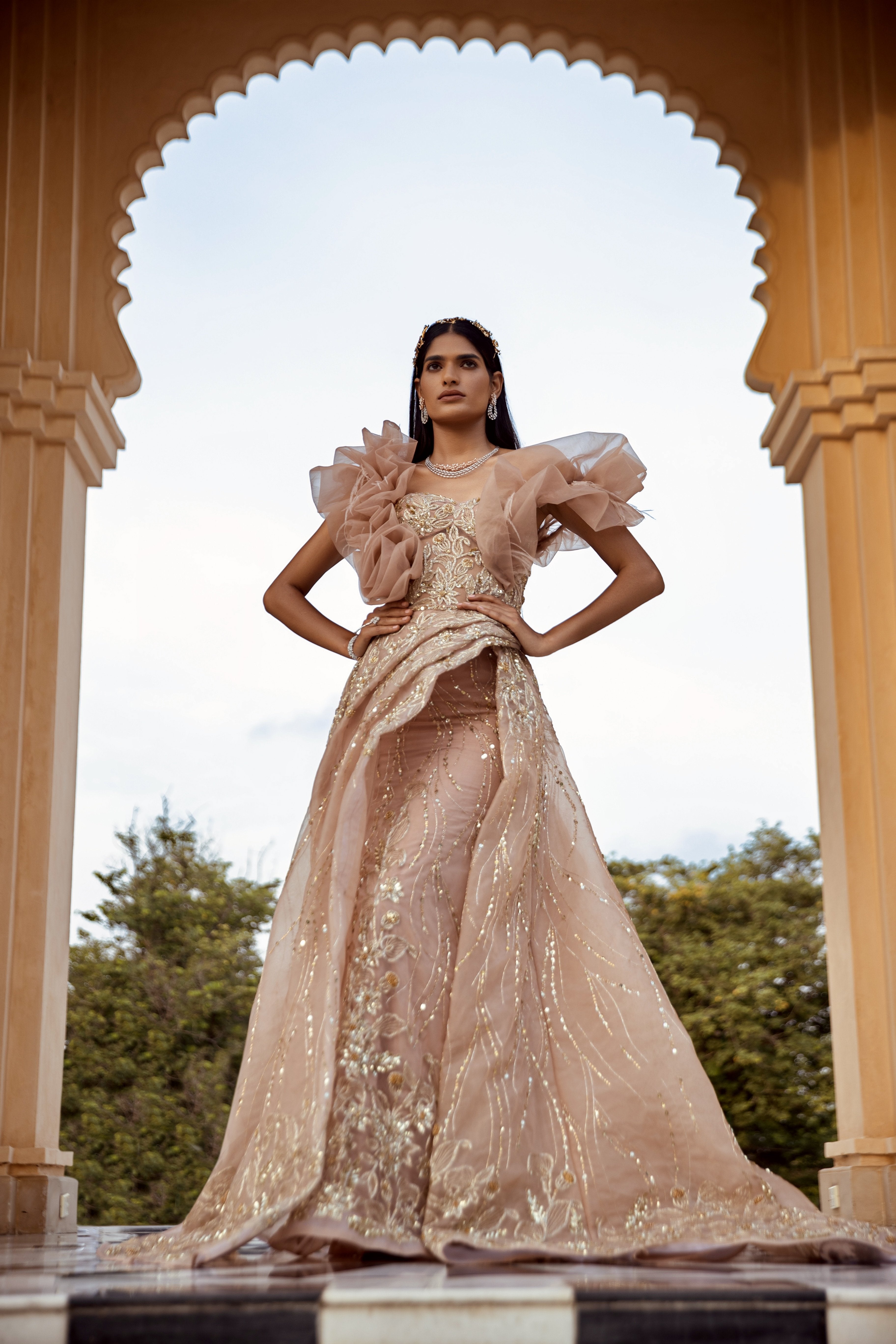 CY Amit GT Rose Quartz Sara Gown Front 1
