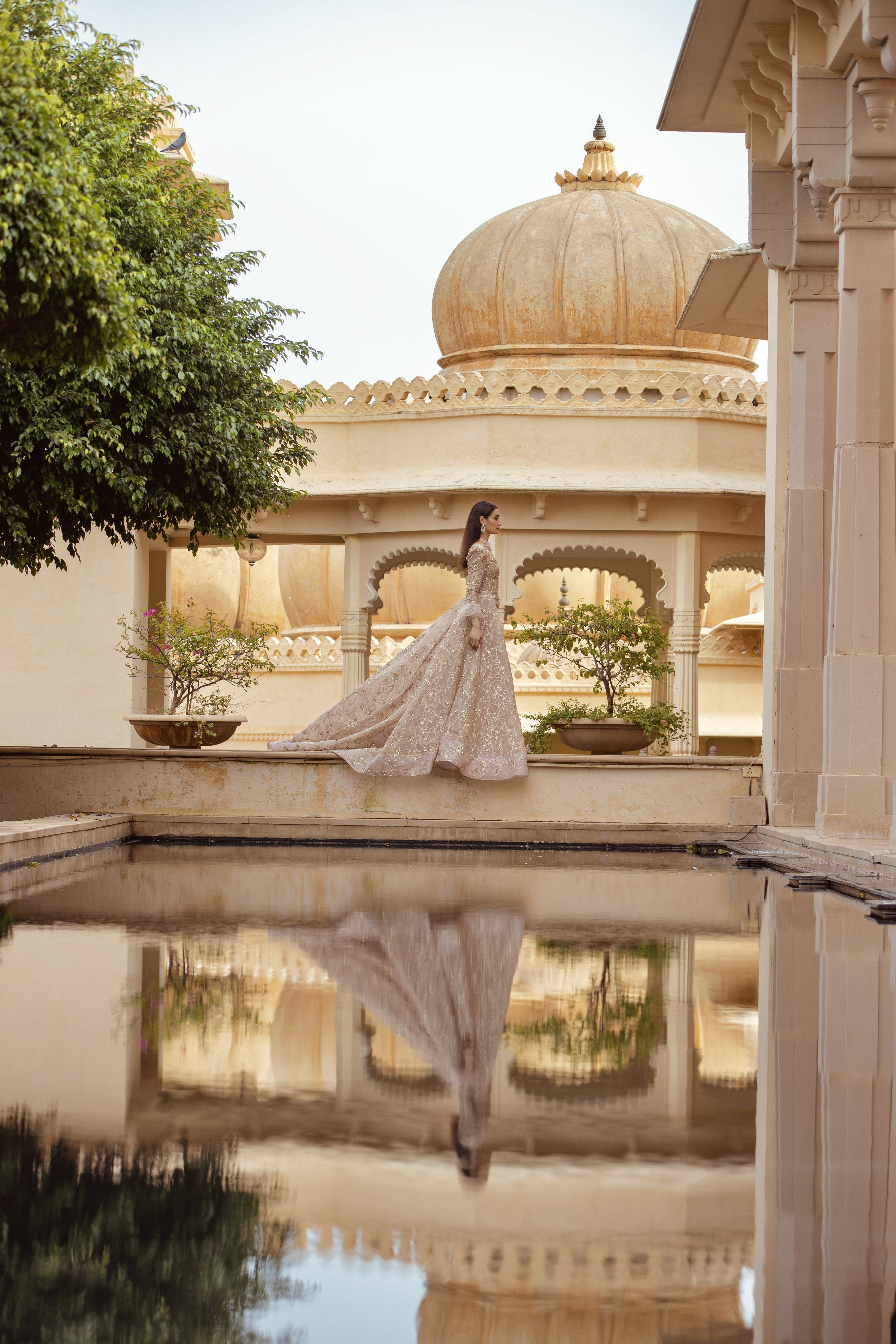 CY Amit GT Rose Quartz Zephyr Gown Side 2