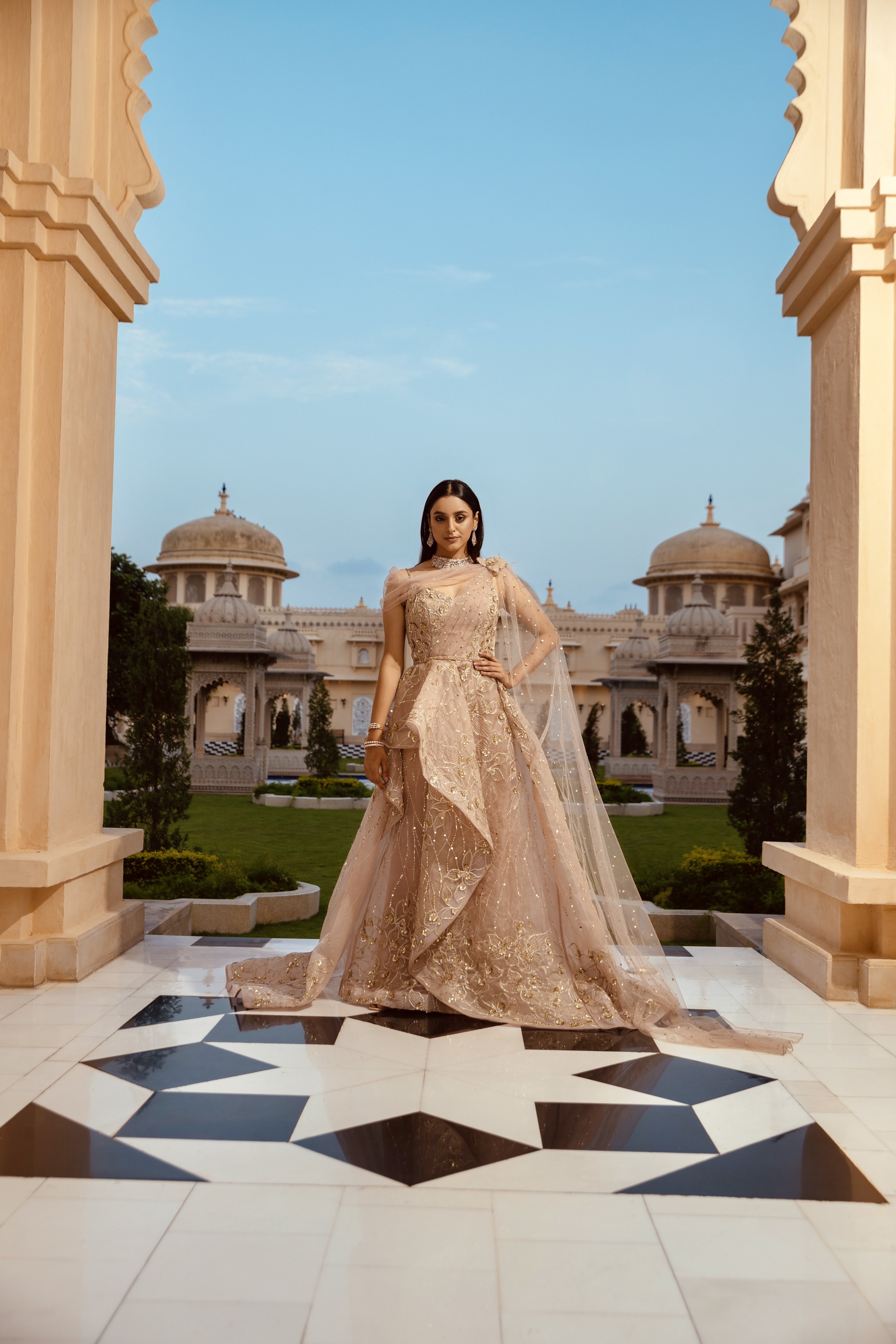 CY Amit GT Rose Quartz Zirah Gown Front 1