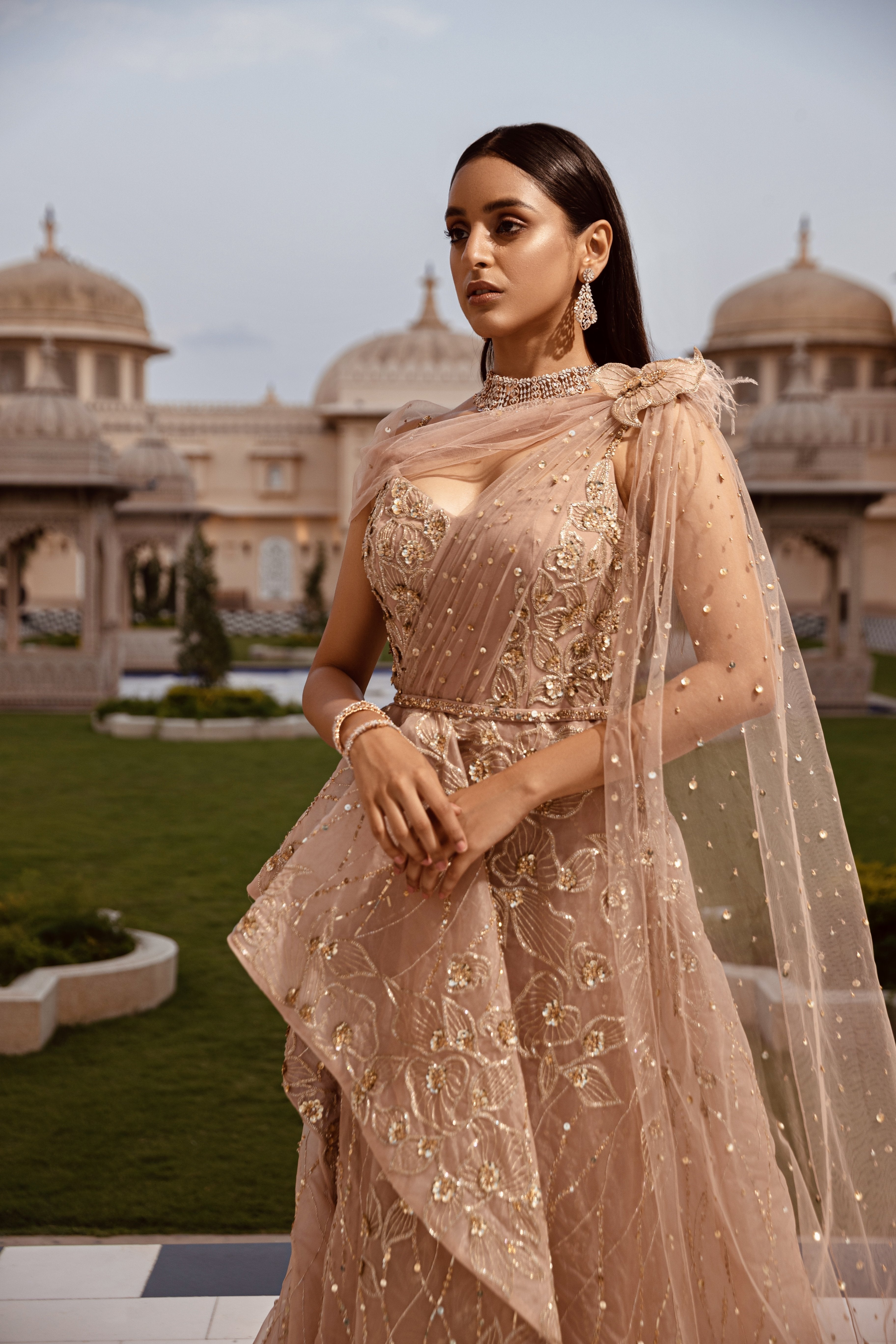 CY Amit GT Rose Quartz Zirah Gown Front 2