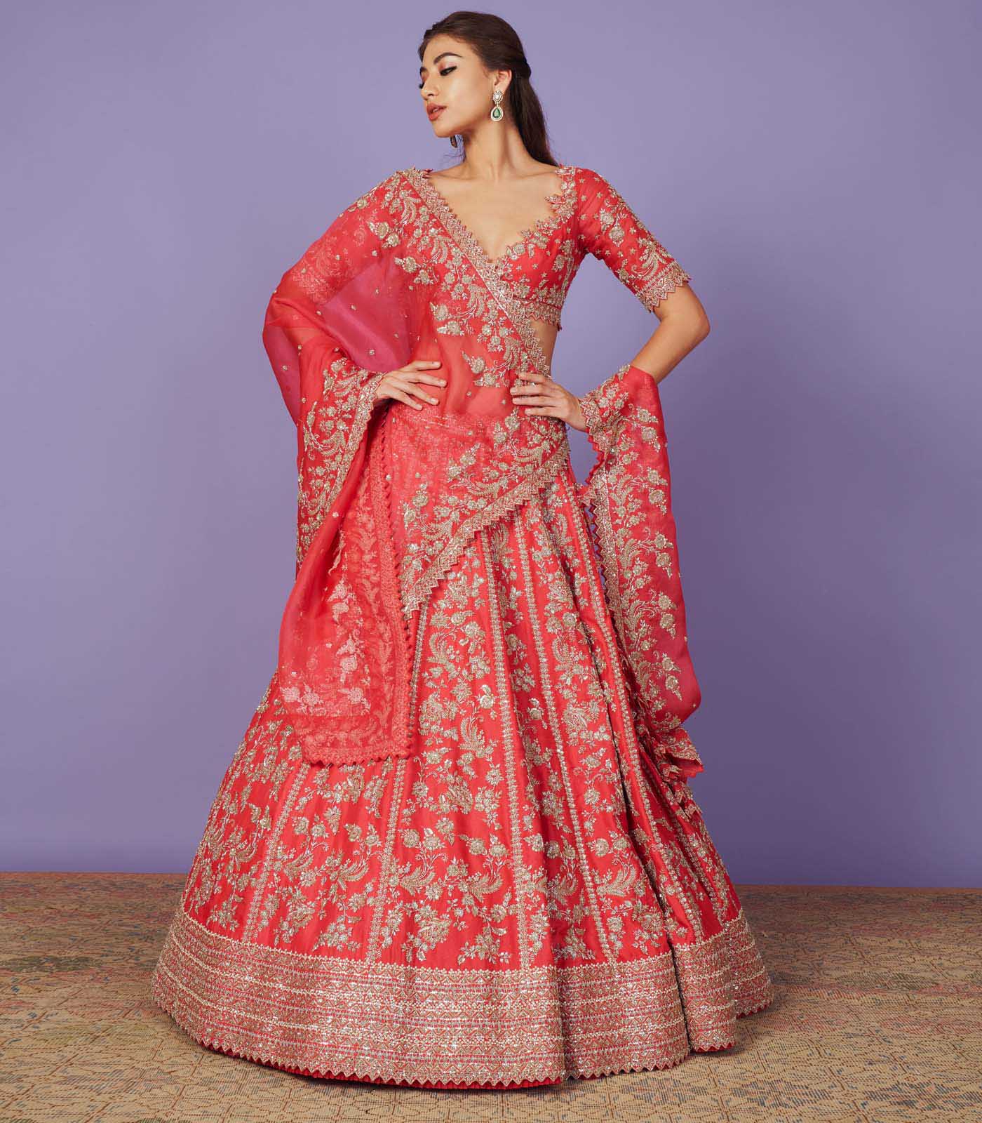 CY Anushree Reddy Astra Lehenga Set Success Front 1