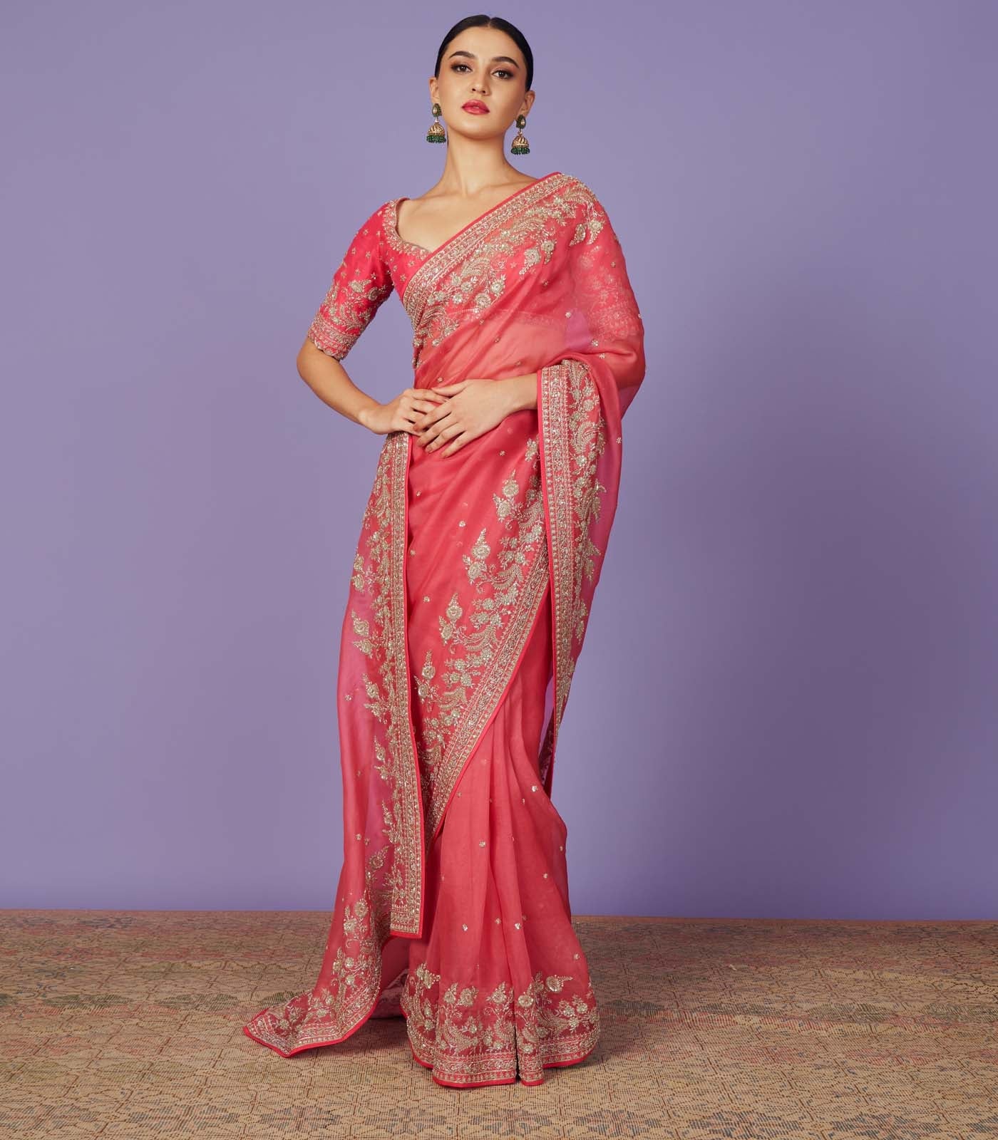CY Anushree Reddy Astra Saree Set Front 1