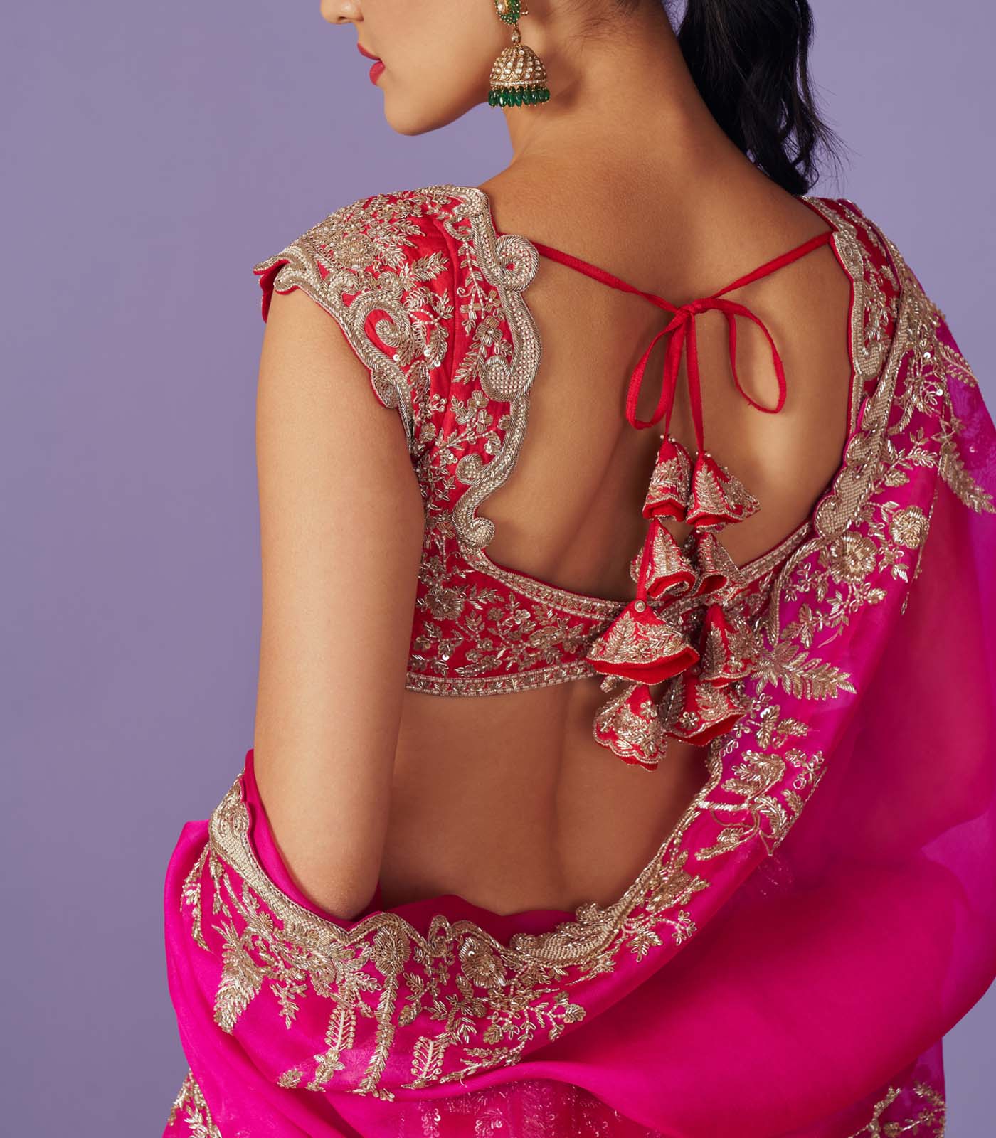 CY Anushree Reddy Gulzaar Lehenga Set Back 1