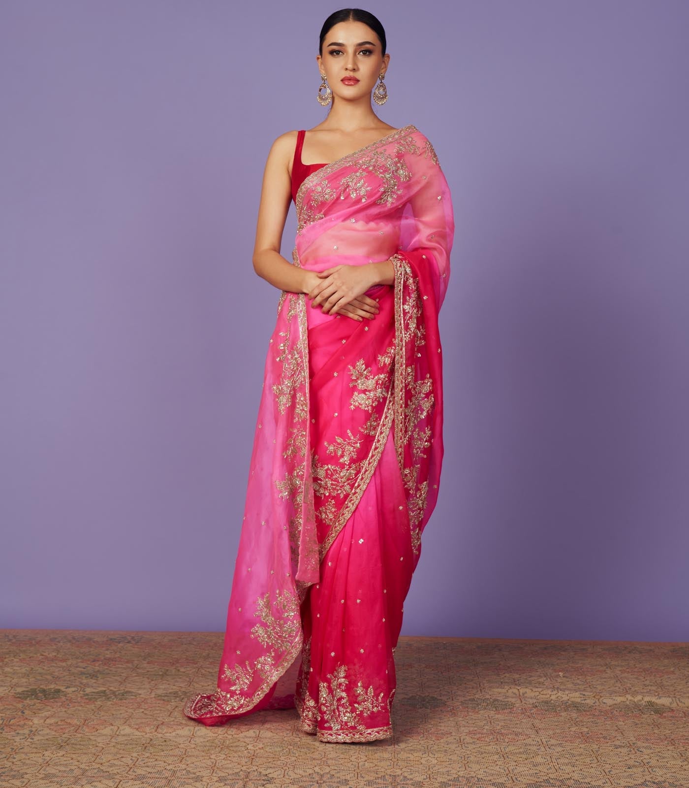 CY Anushree Reddy Inayat Saree Set Success Front 1