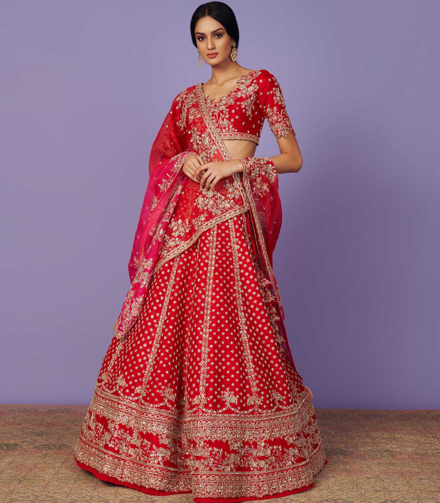 CY Anushree Reddy Leh Nyomaa Lehenga Set Success Front 1