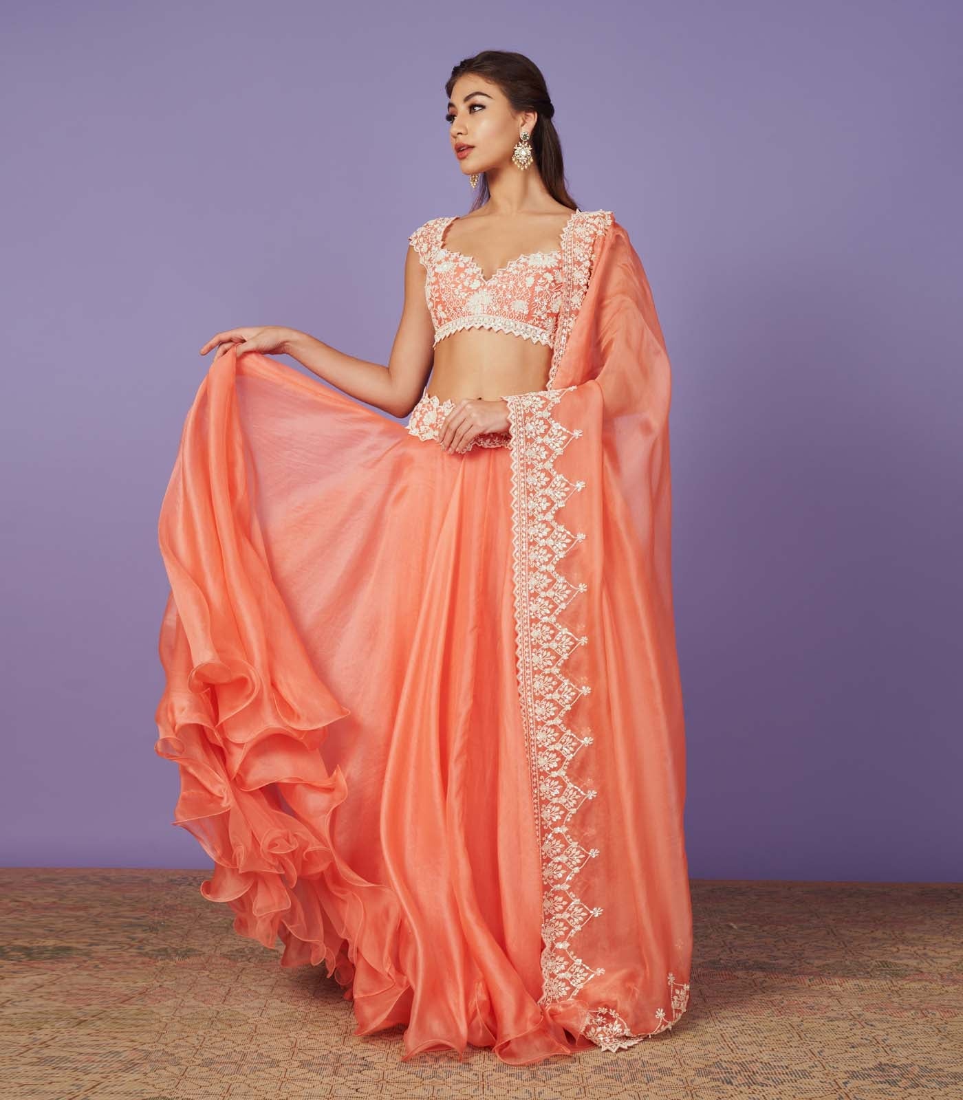 CY Anushree Reddy Maryul Lehenga Set Front 1