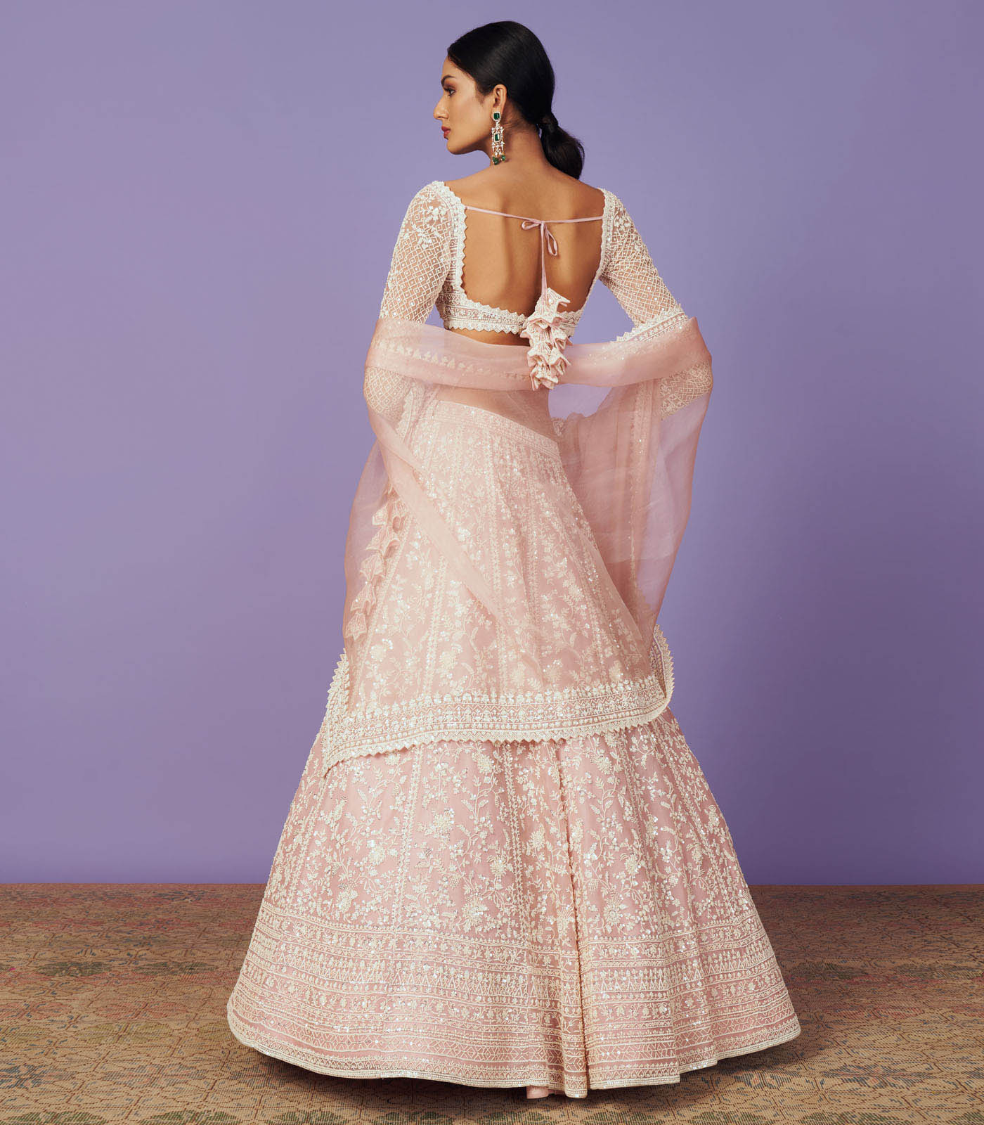 CY Anushree Reddy Saahira Lehenga Set Back 1