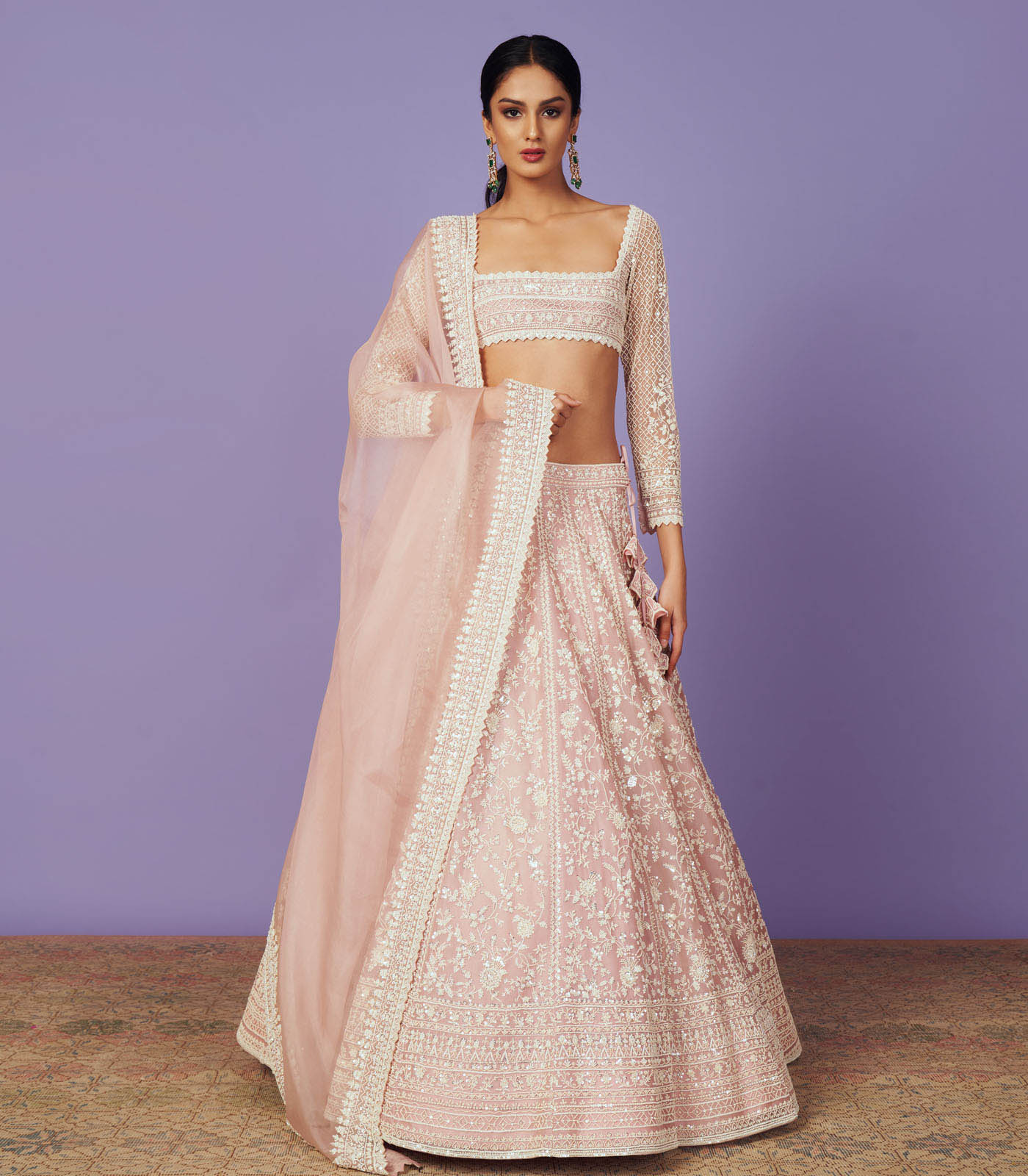 CY Anushree Reddy Saahira Lehenga Set Front 1