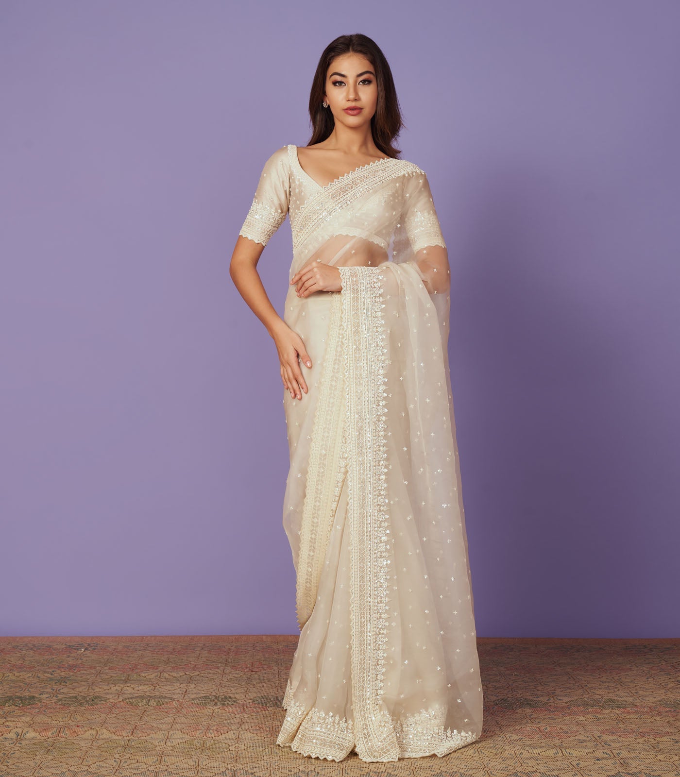 CY Anushree Reddy Saahira Saree Set Front 1