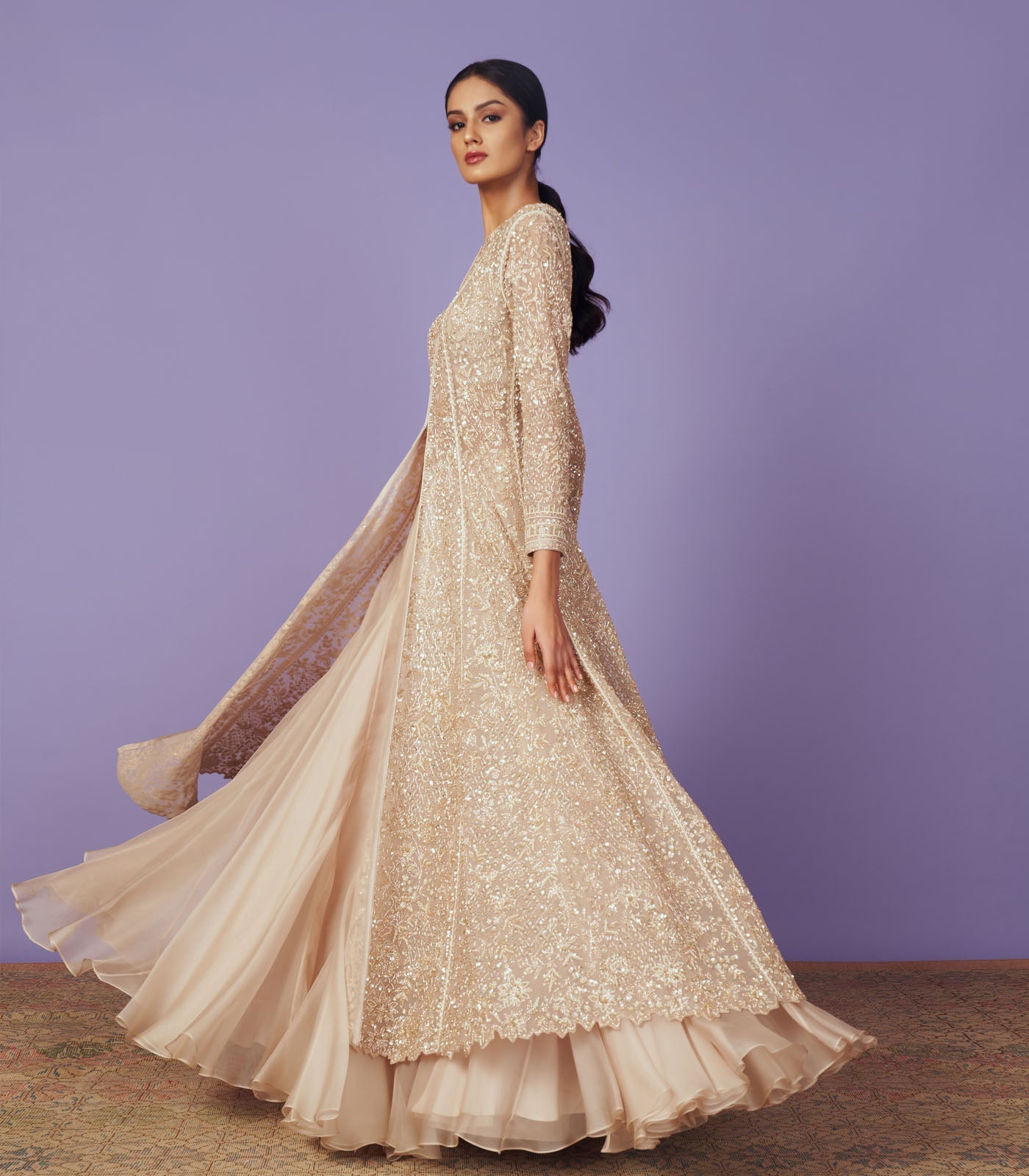 CY Anushree Reddy Sierra Jacket Set Side 1