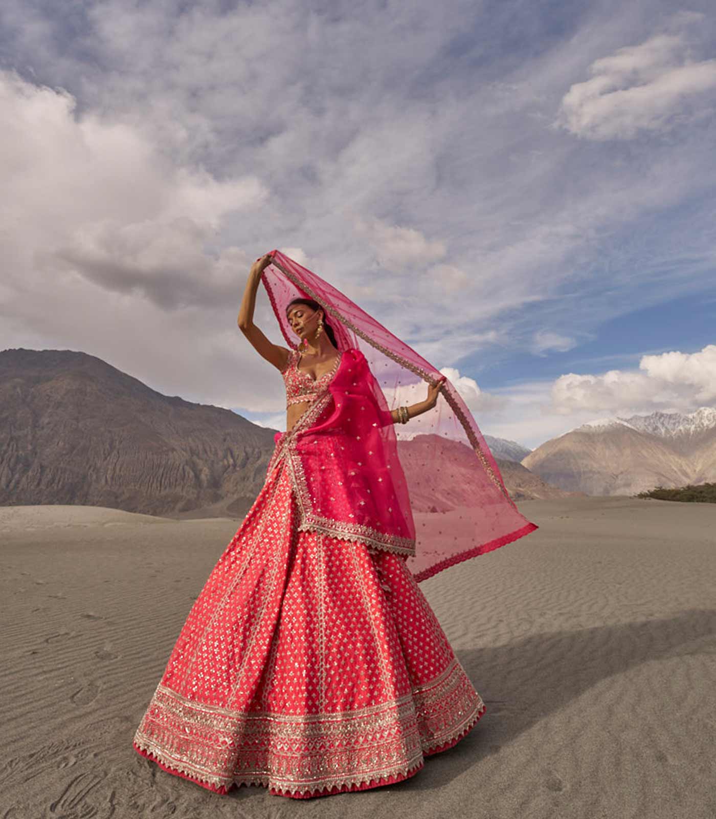 Leh Shyok Embroidered Lehenga Set