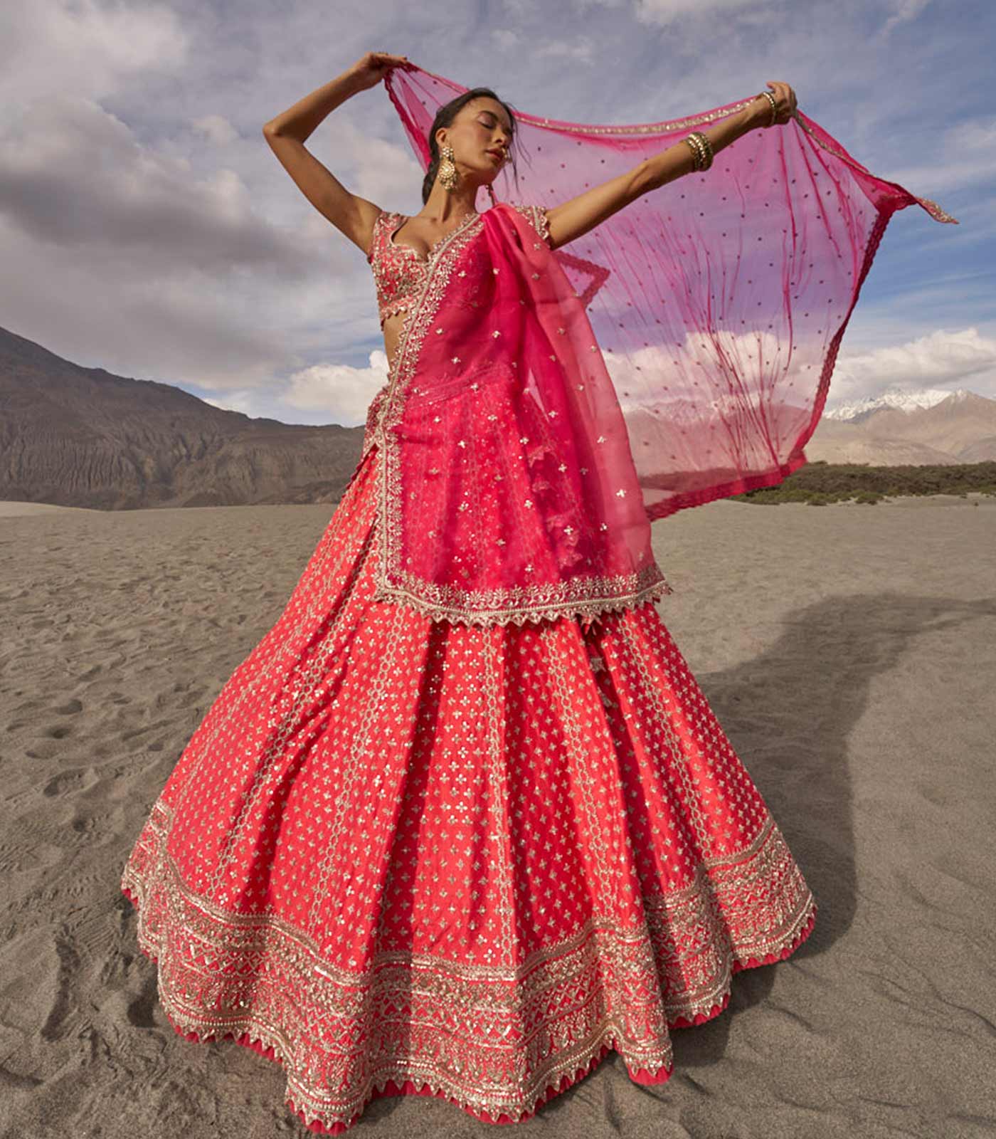 Leh Shyok Embroidered Lehenga Set