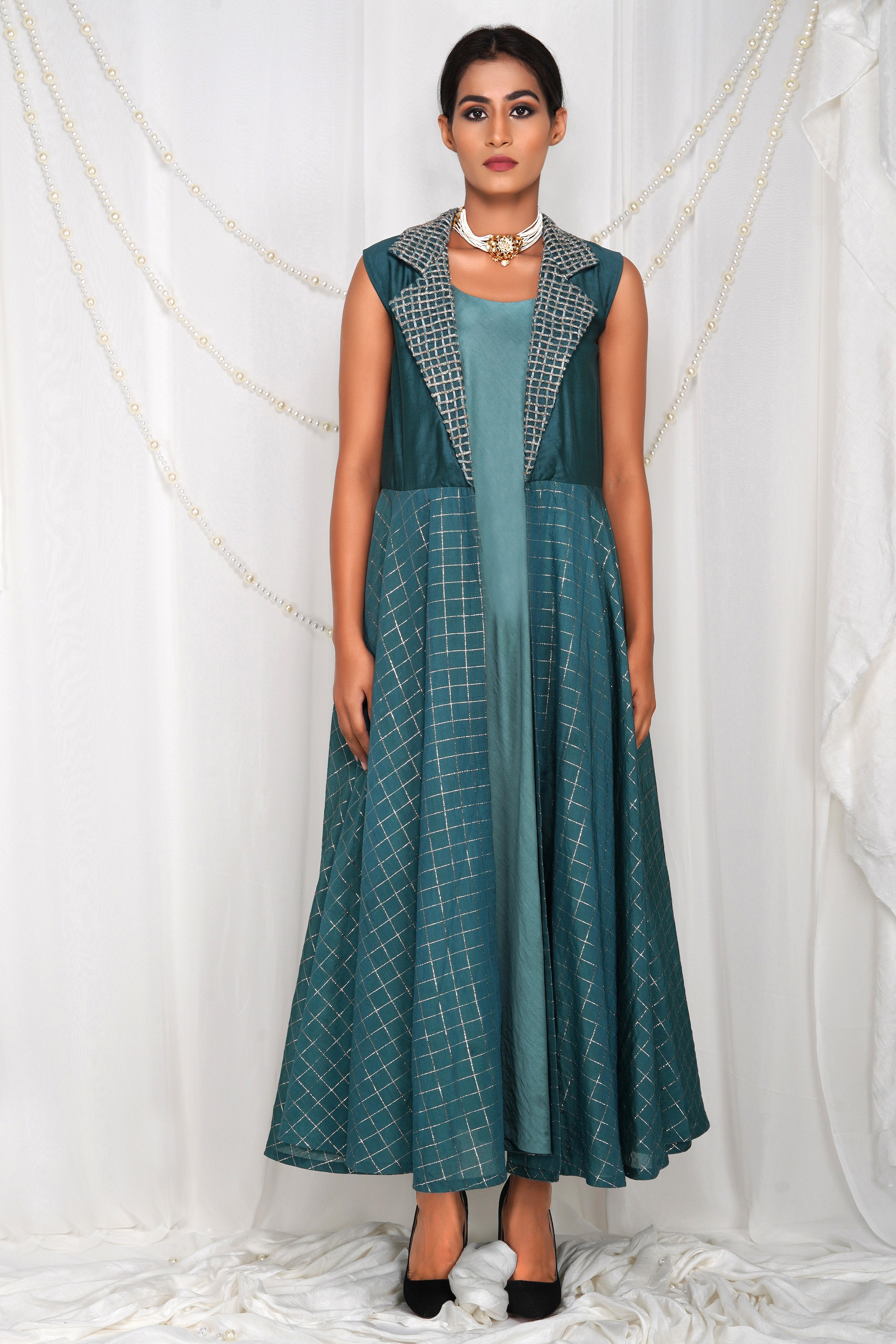 Bhagyashree Singh Raghuwanshi - Dori anarkali dress