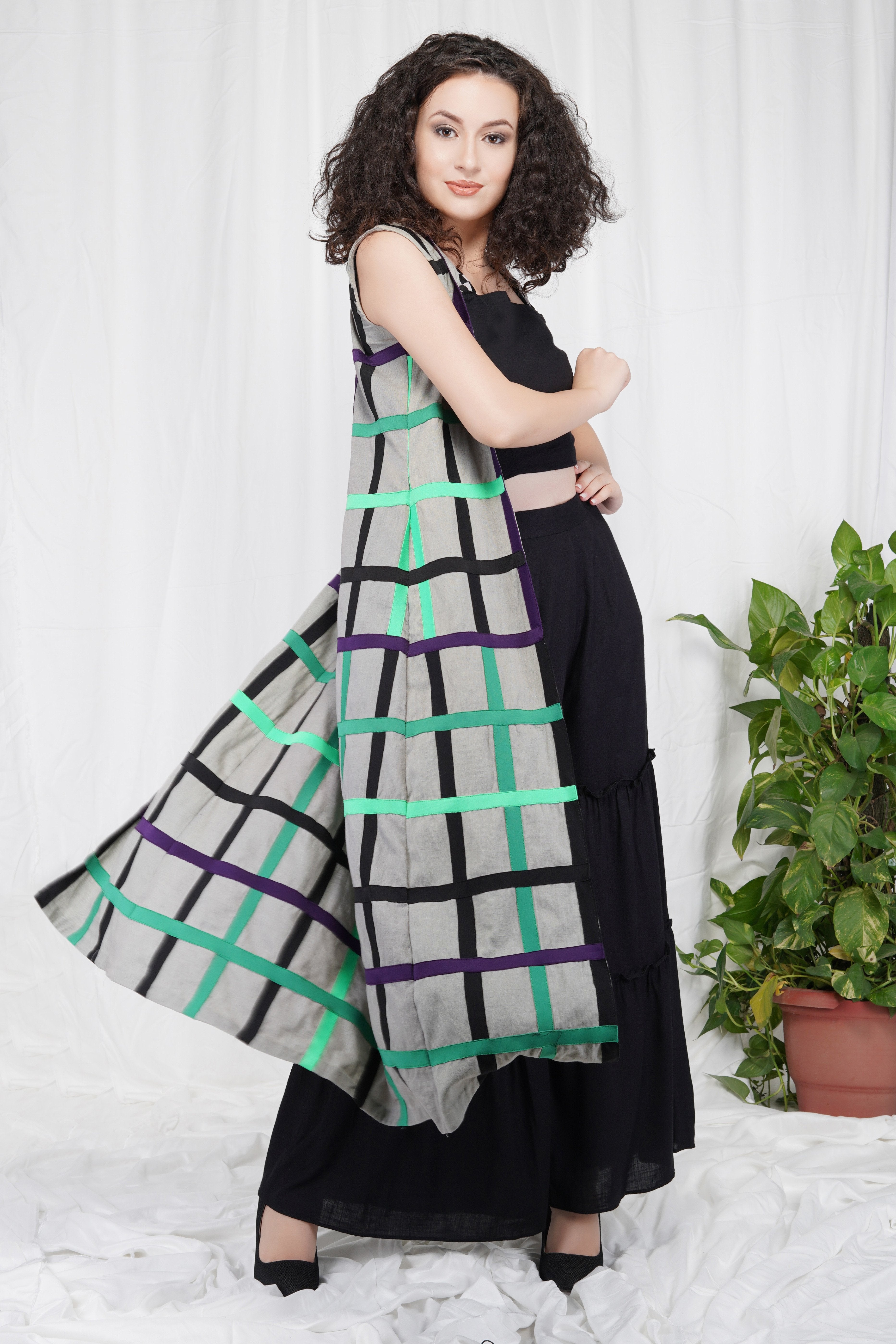 Bhagyashree Singh Raghuwanshi - Multi-color Sharara Set