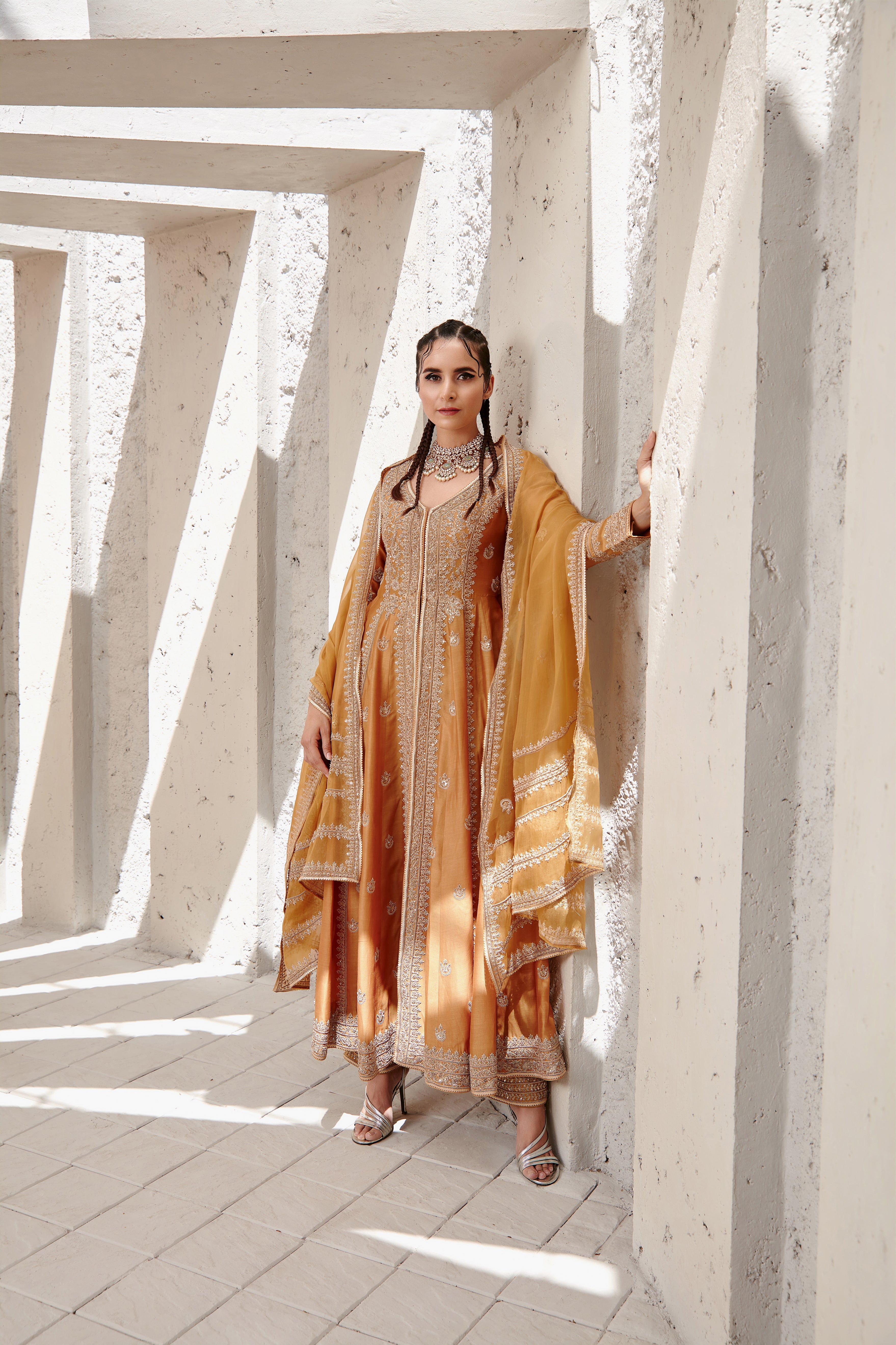 Jigar Mali - Tuscan Mustard Jacket Set