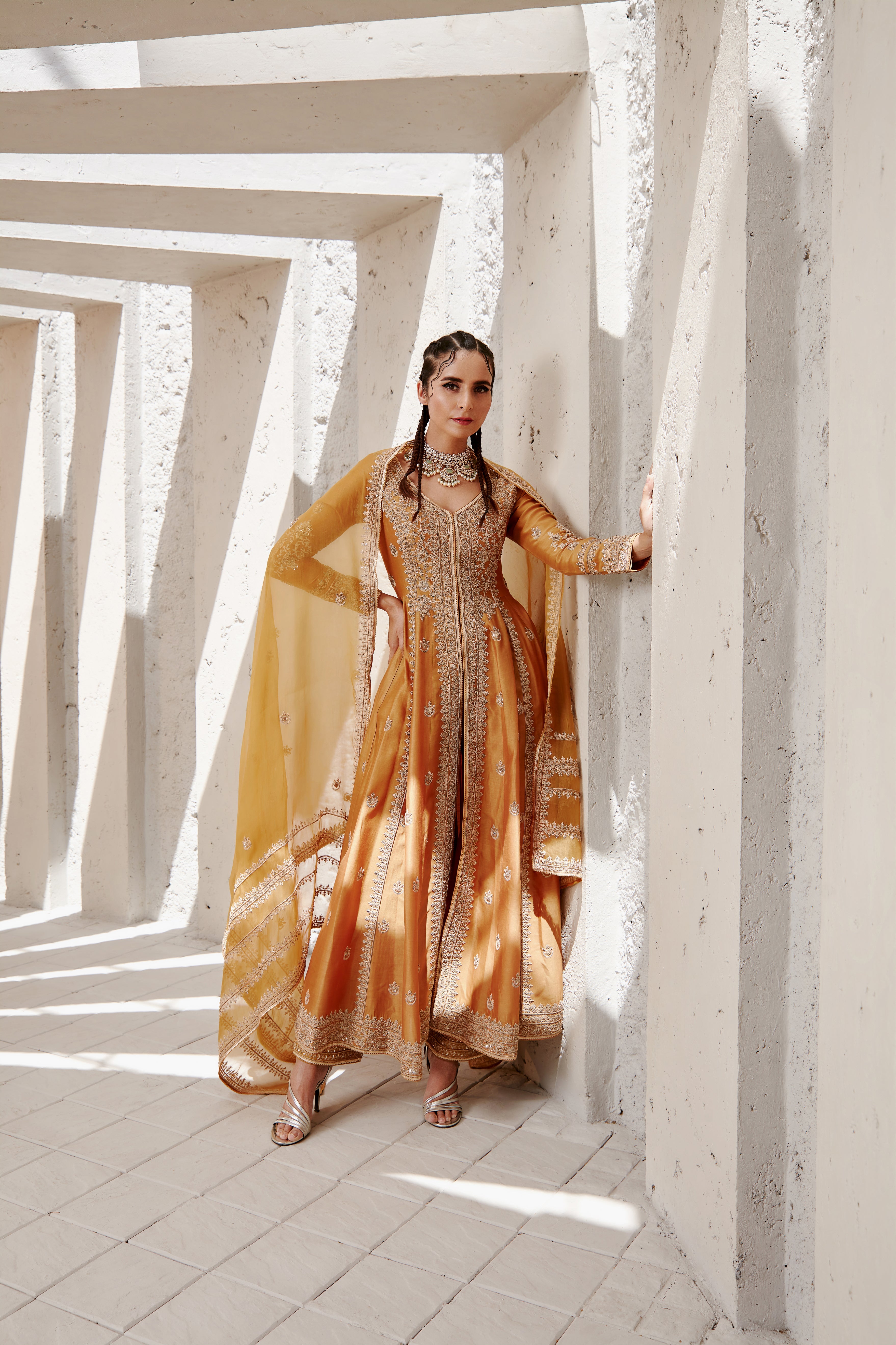 Jigar Mali - Tuscan Mustard Jacket Set
