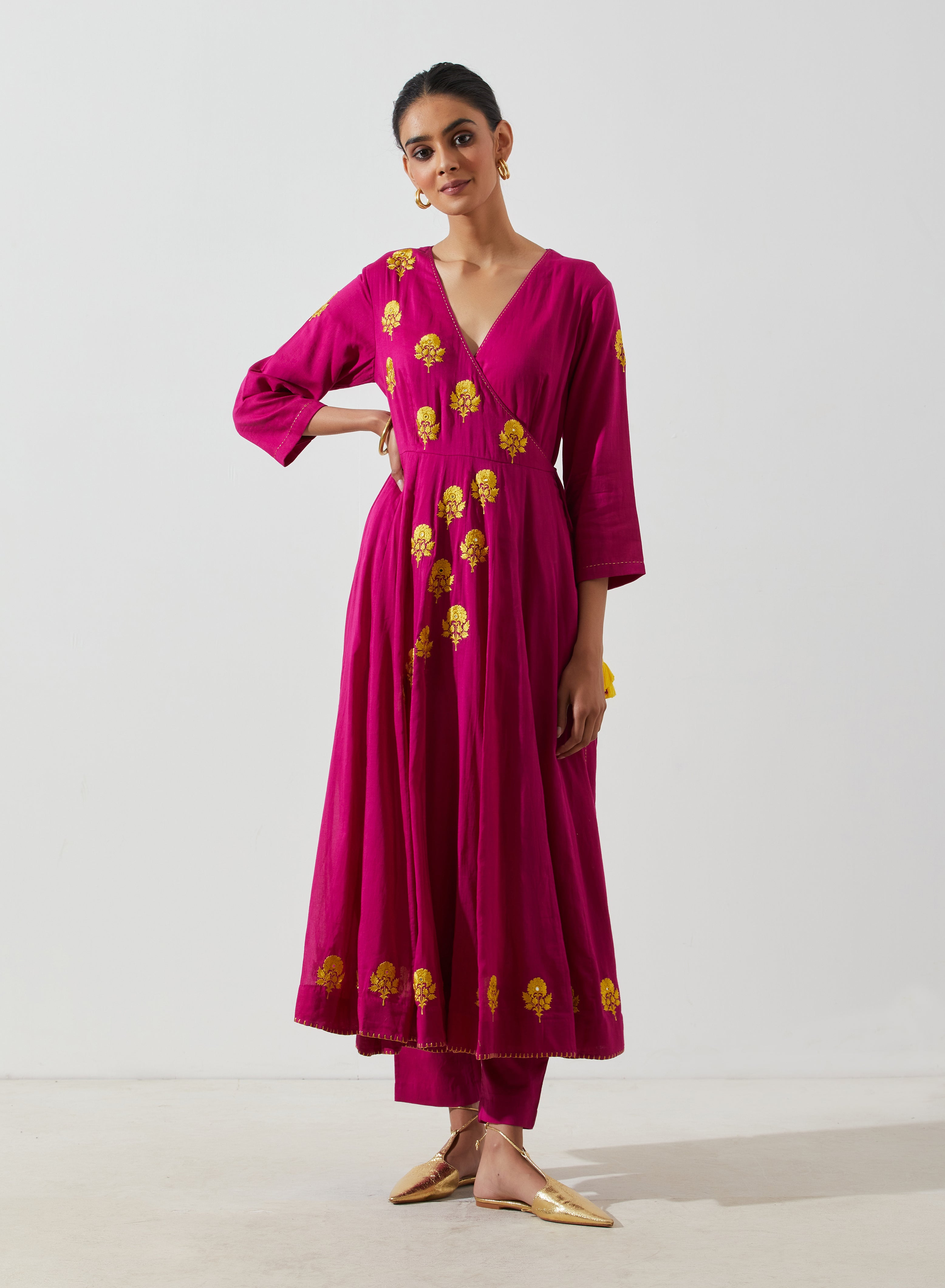 Label Earthen - Van Champa Kali Kurta Set