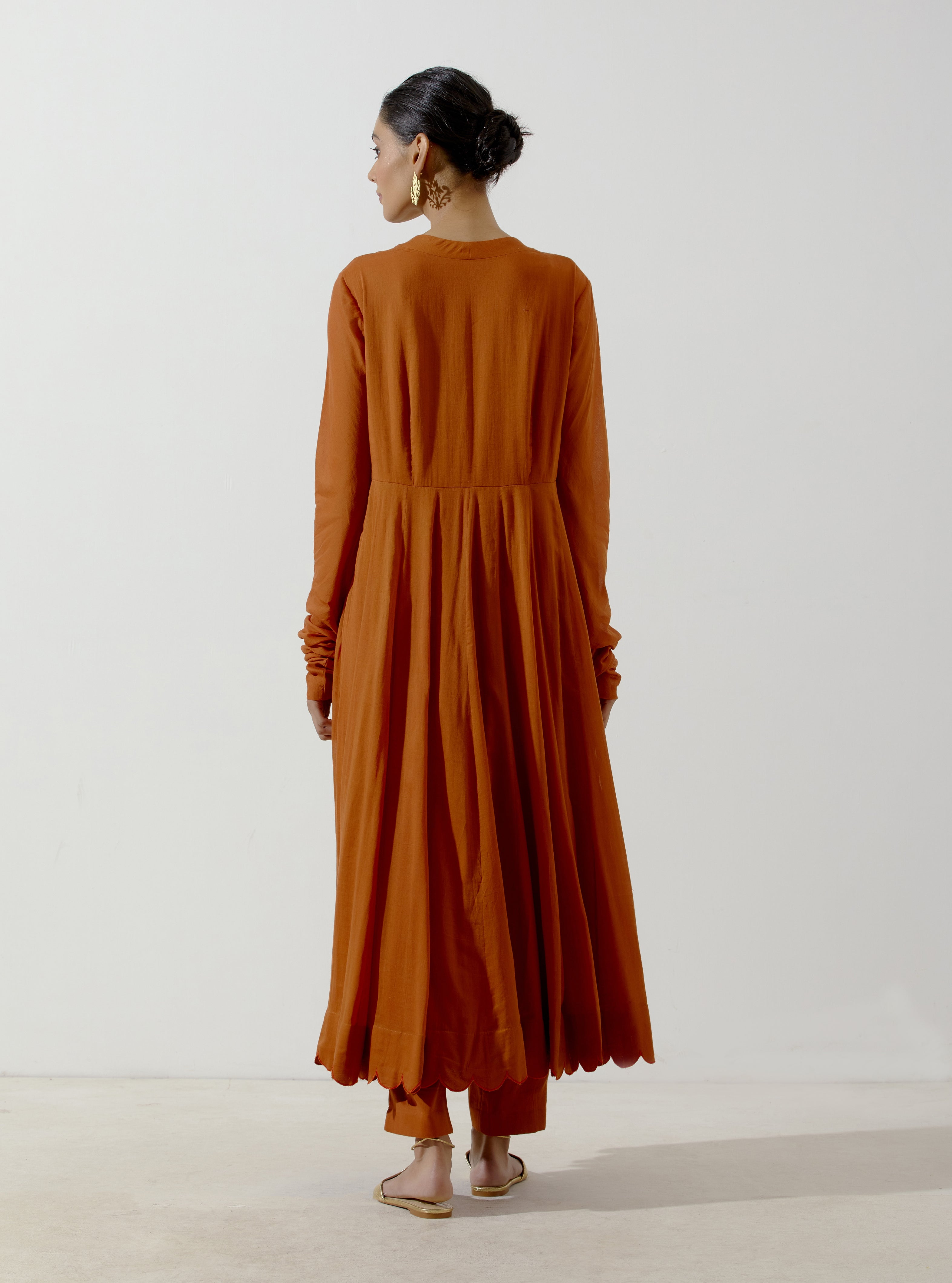 Label Earthen - Aprajita Kali Brown Kurta Set