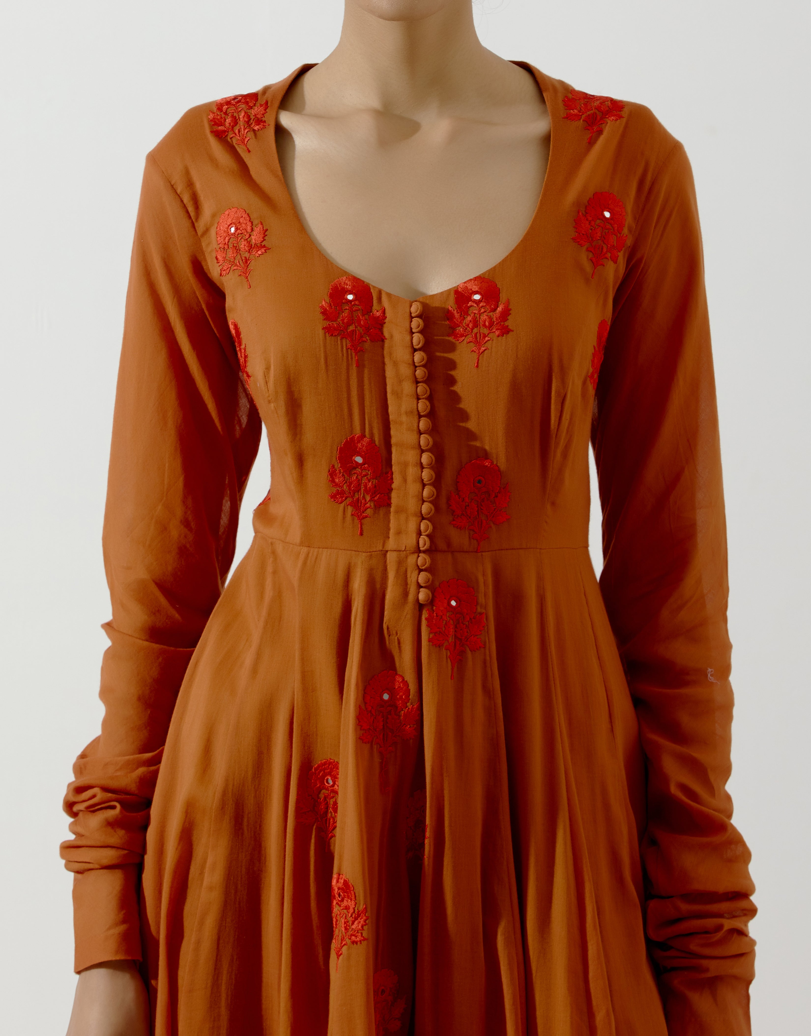 Label Earthen - Aprajita Kali Brown Kurta Set