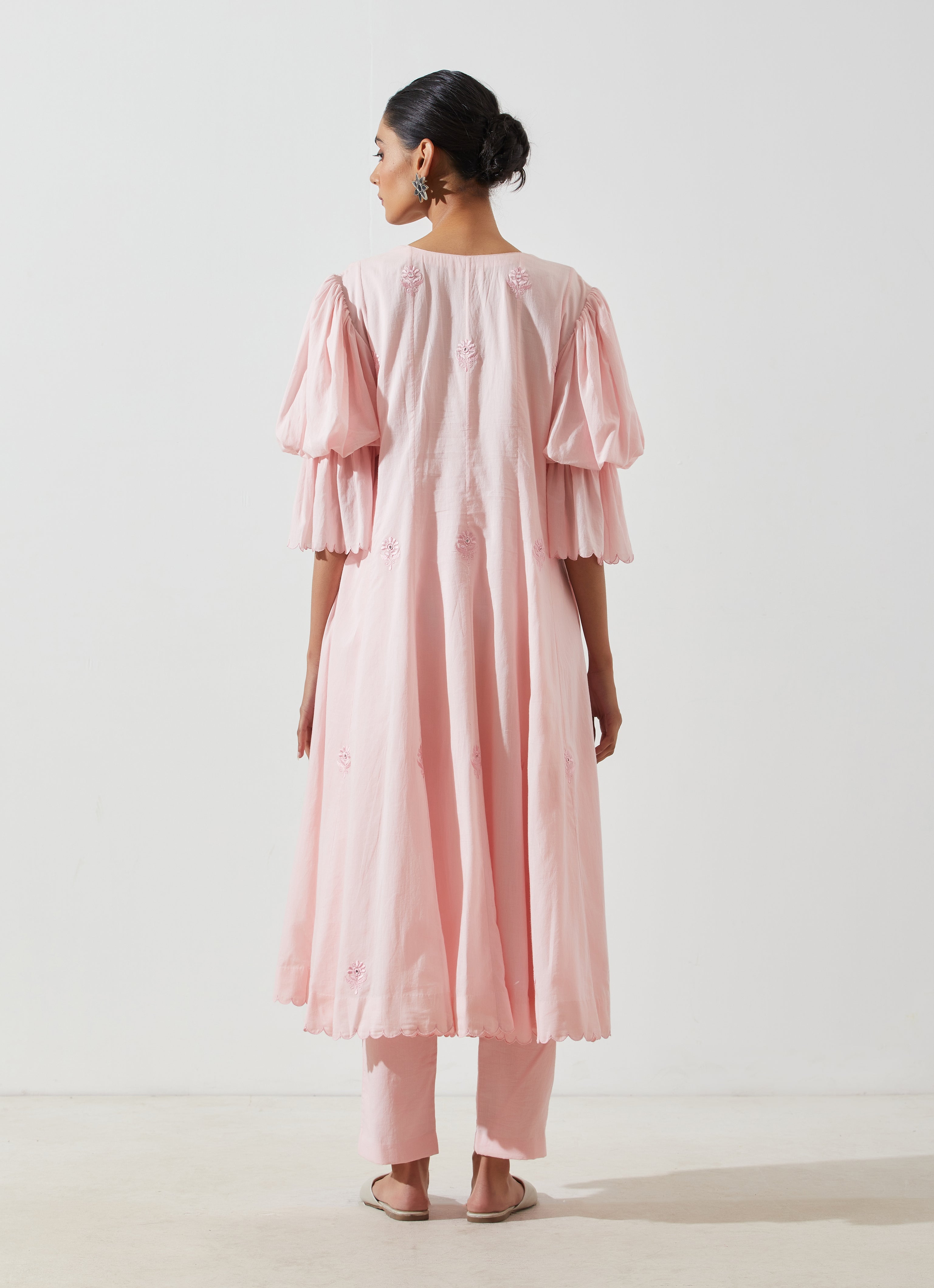 Label Earthen - Gul Asharfi Blush Pink Kurta Set