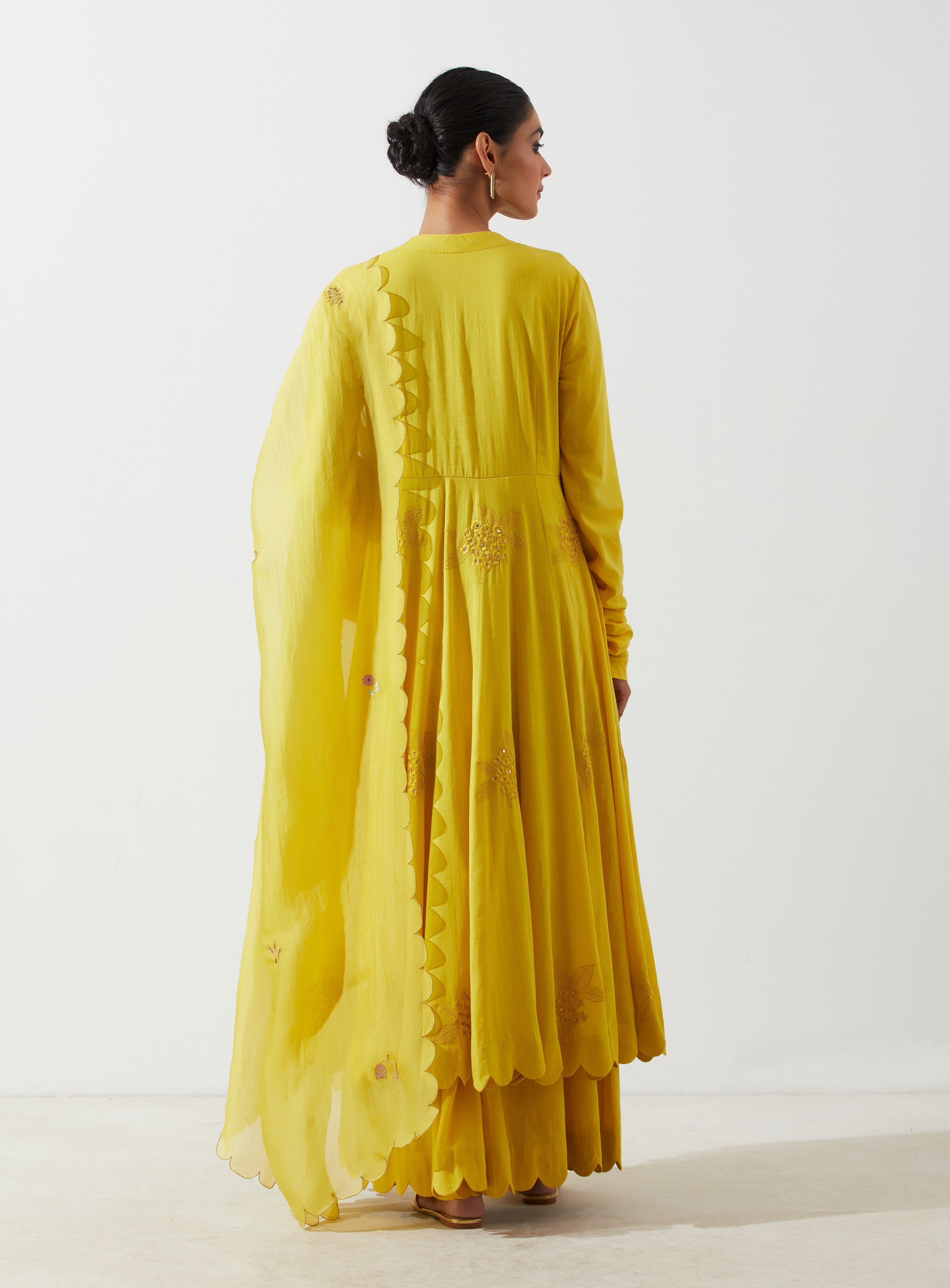 Label Earthen - Amaltaas Kali Mustard Kurta Set