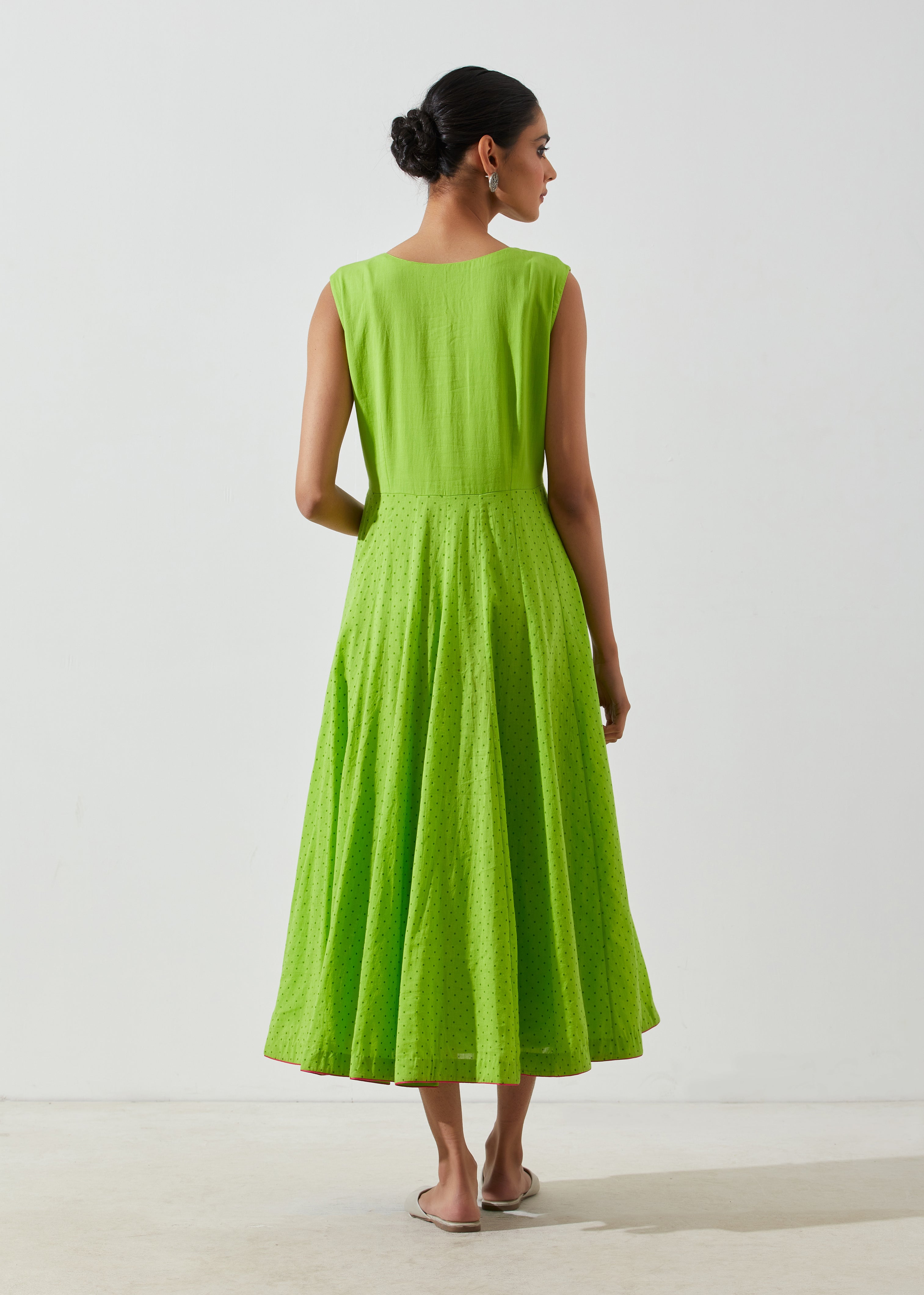 Label Earthen - Champa Kali Green Dress