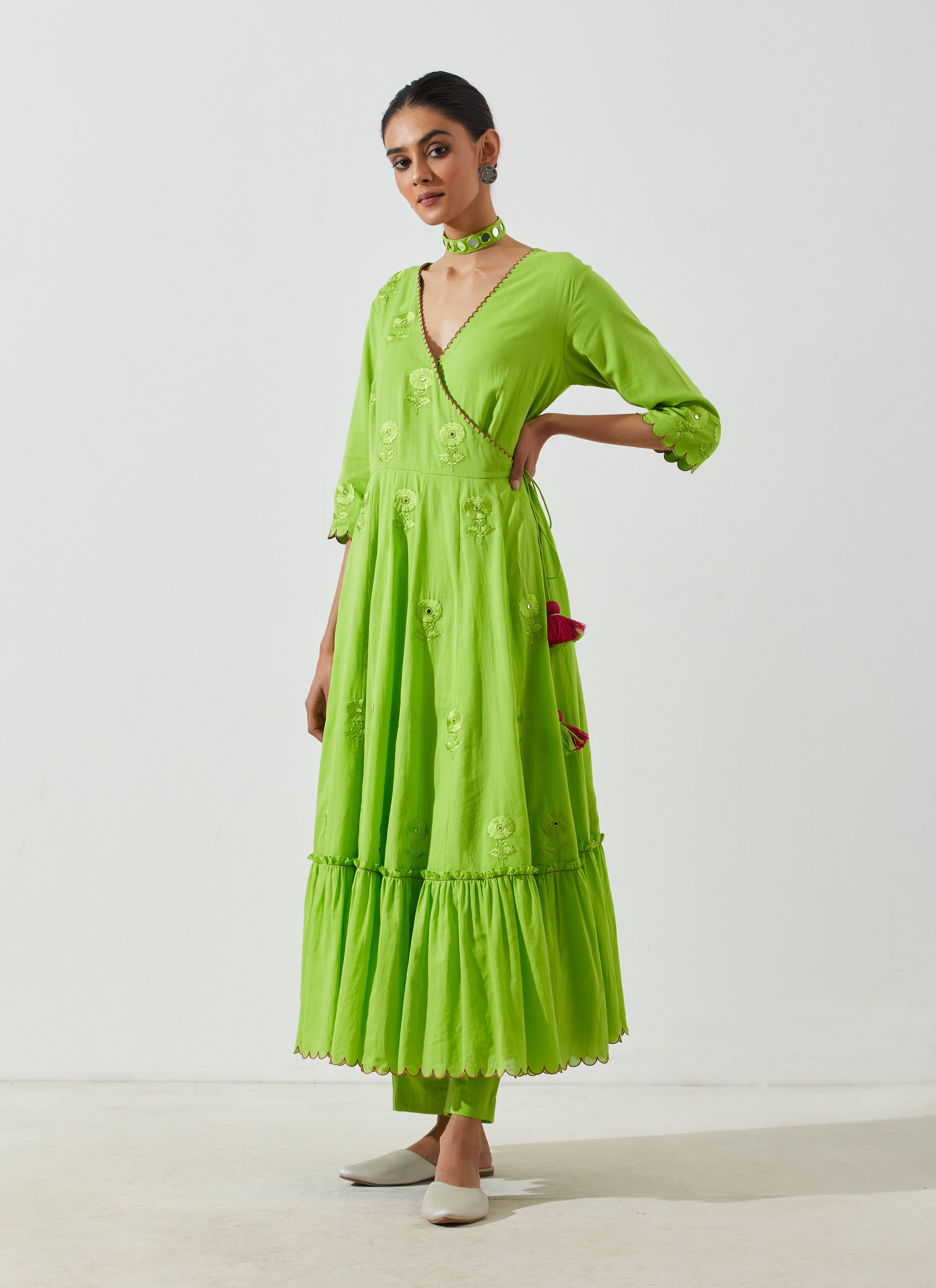 Label Earthen - Nag Champa Green Dress