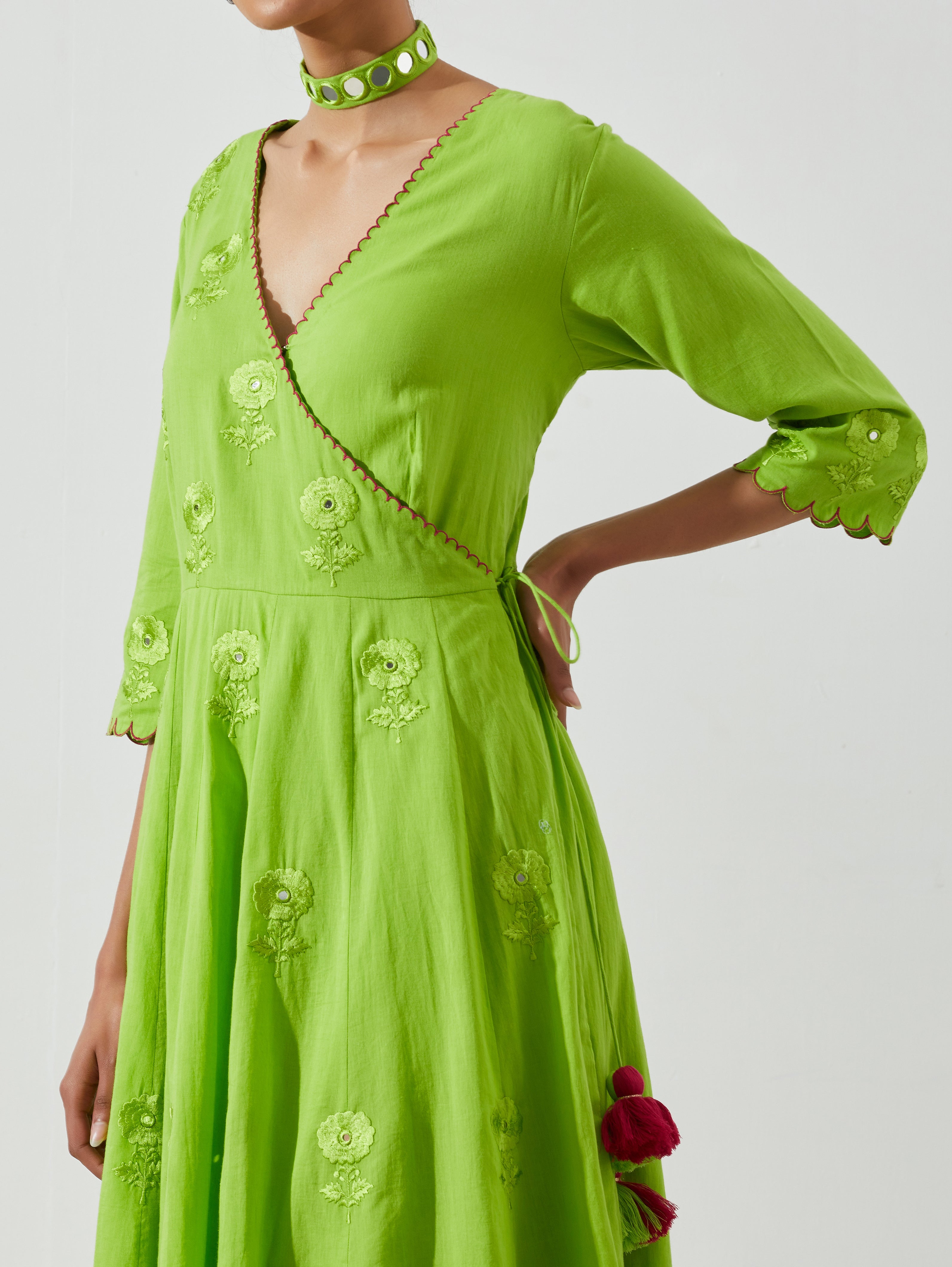 Label Earthen - Nag Champa Green Dress