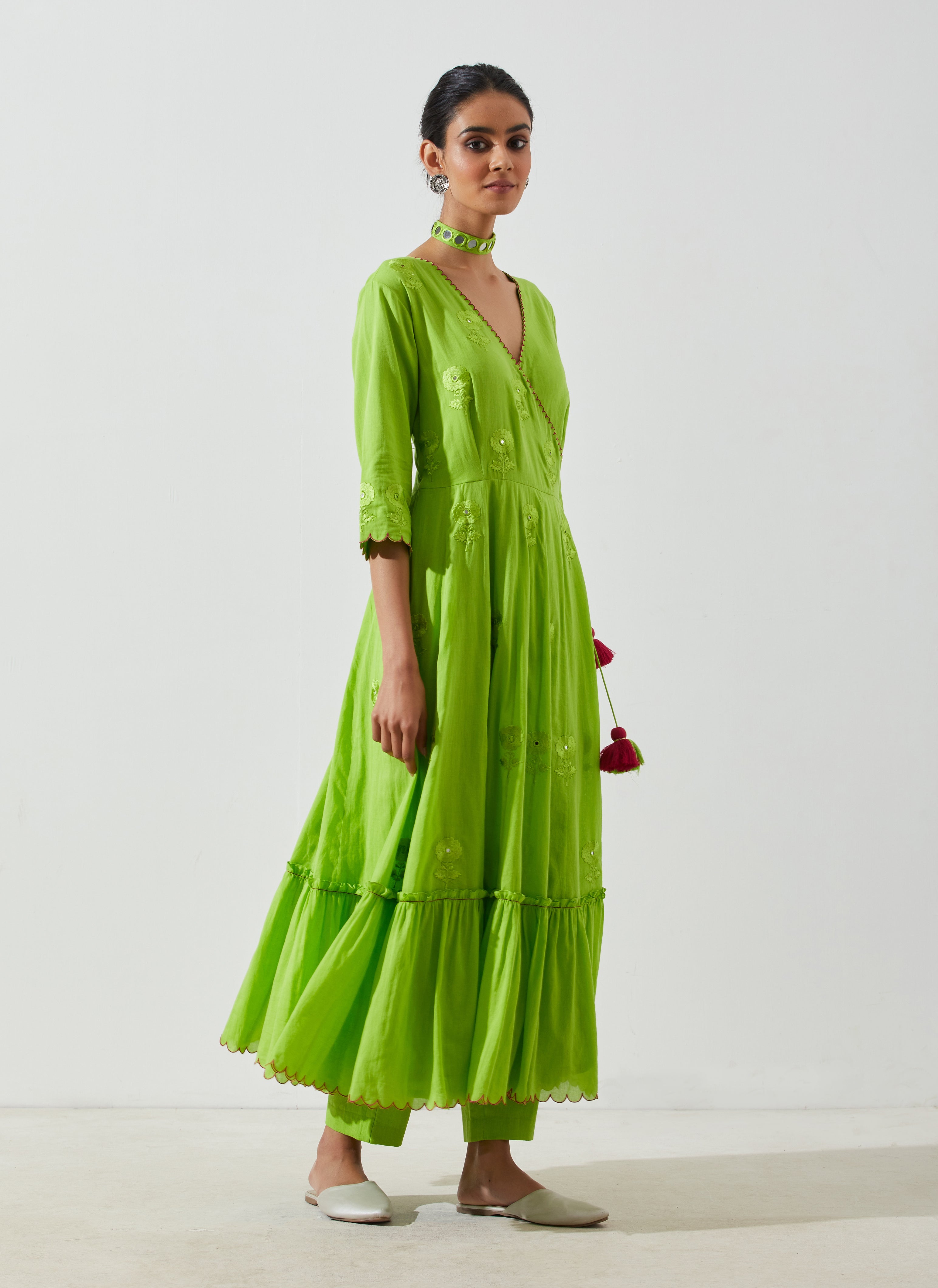 Label Earthen - Nag Champa Green Dress