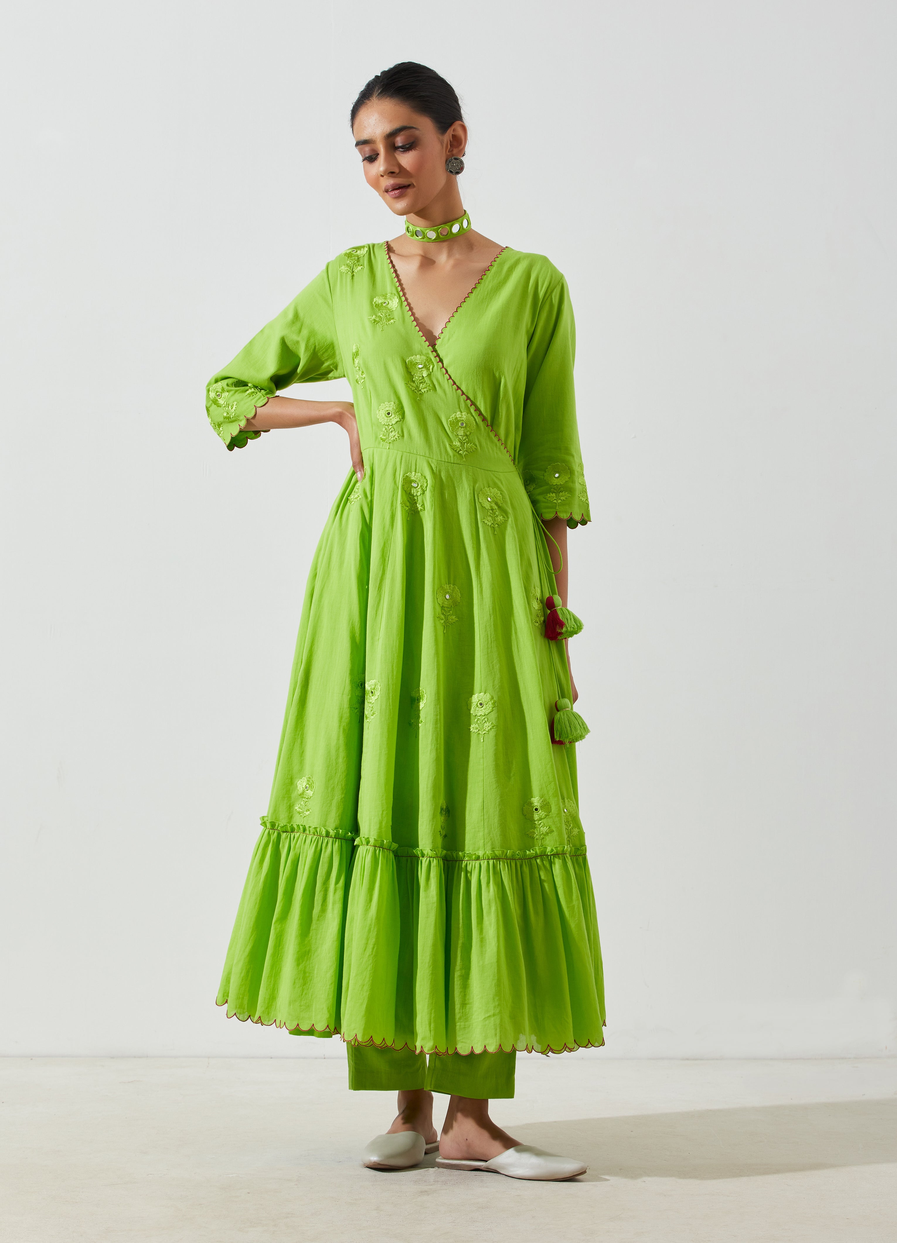Label Earthen - Nag Champa Green Dress