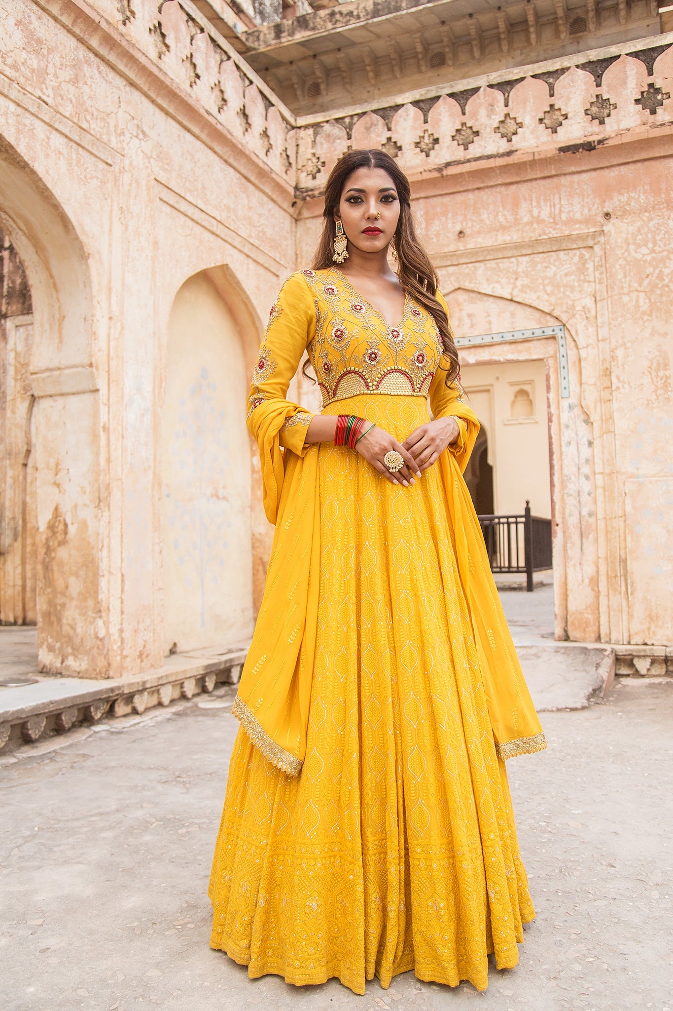 Soniya G - Lucknowi Anarkali With Complimenting Dupatta Set