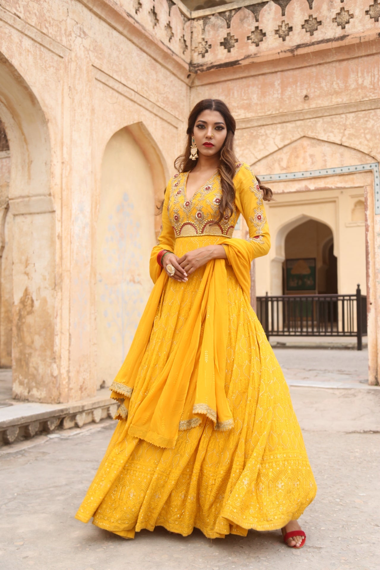 Soniya G - Lucknowi Anarkali With Complimenting Dupatta Set